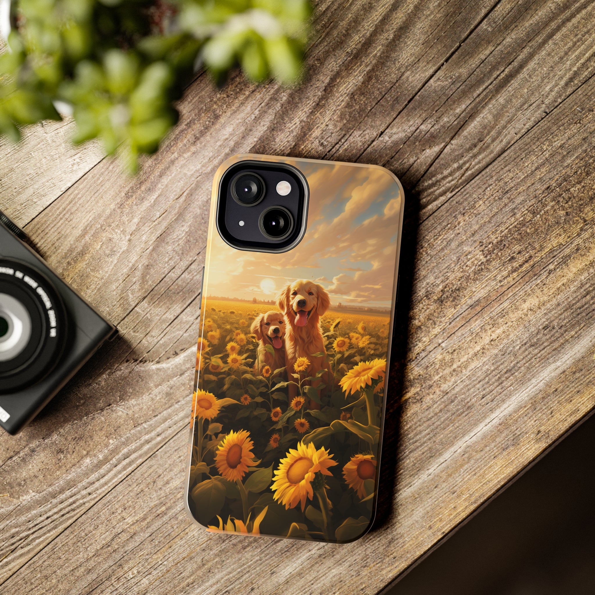 Golden Retriever Love: Impact-Resistant iPhone Case