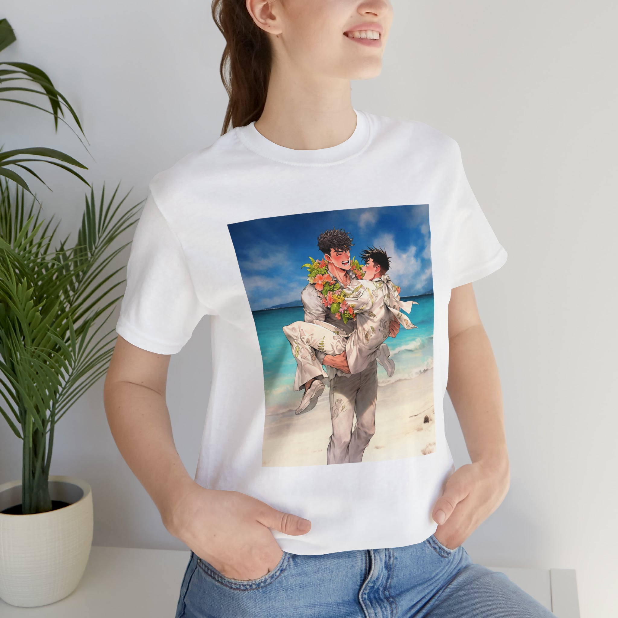 Seoul Beach Vibes Tattoos Guys Wedding Short Sleeve Tee