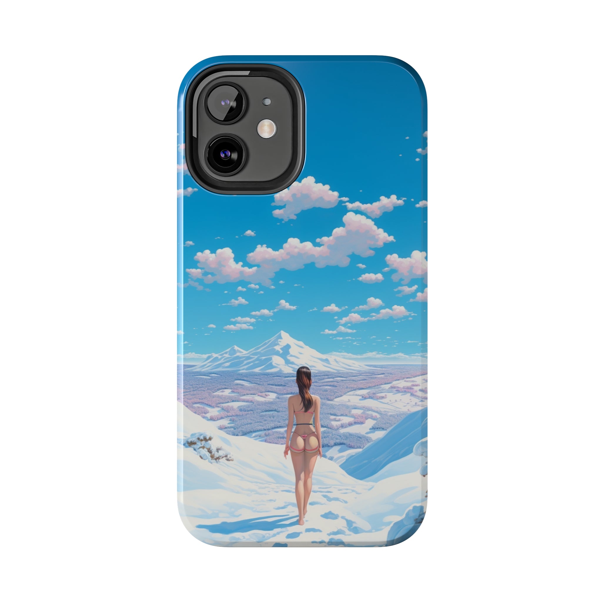 Snowy Majesty: Impact-Resistant iPhone case