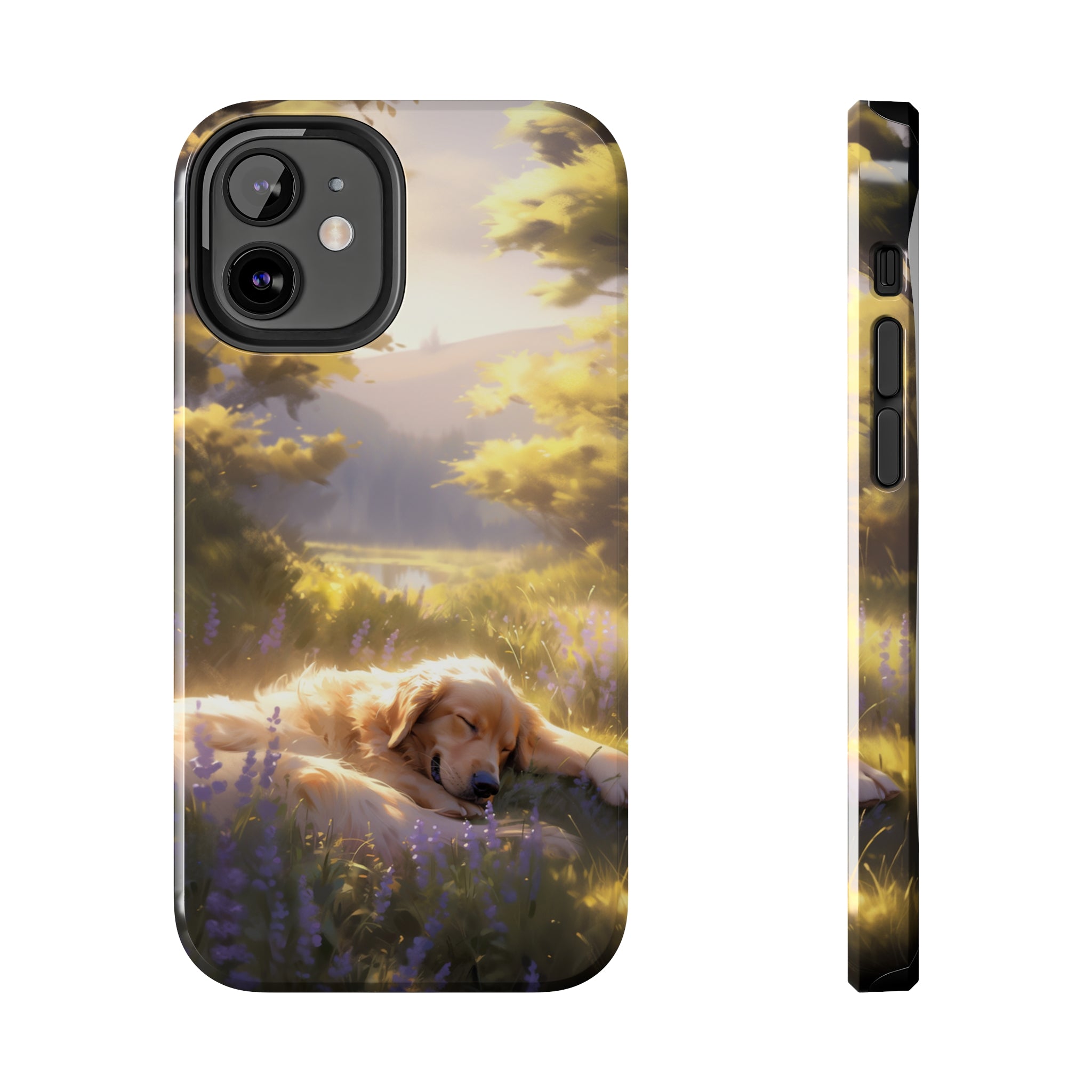 Golden Retriever Love: Impact-Resistant iPhone Case