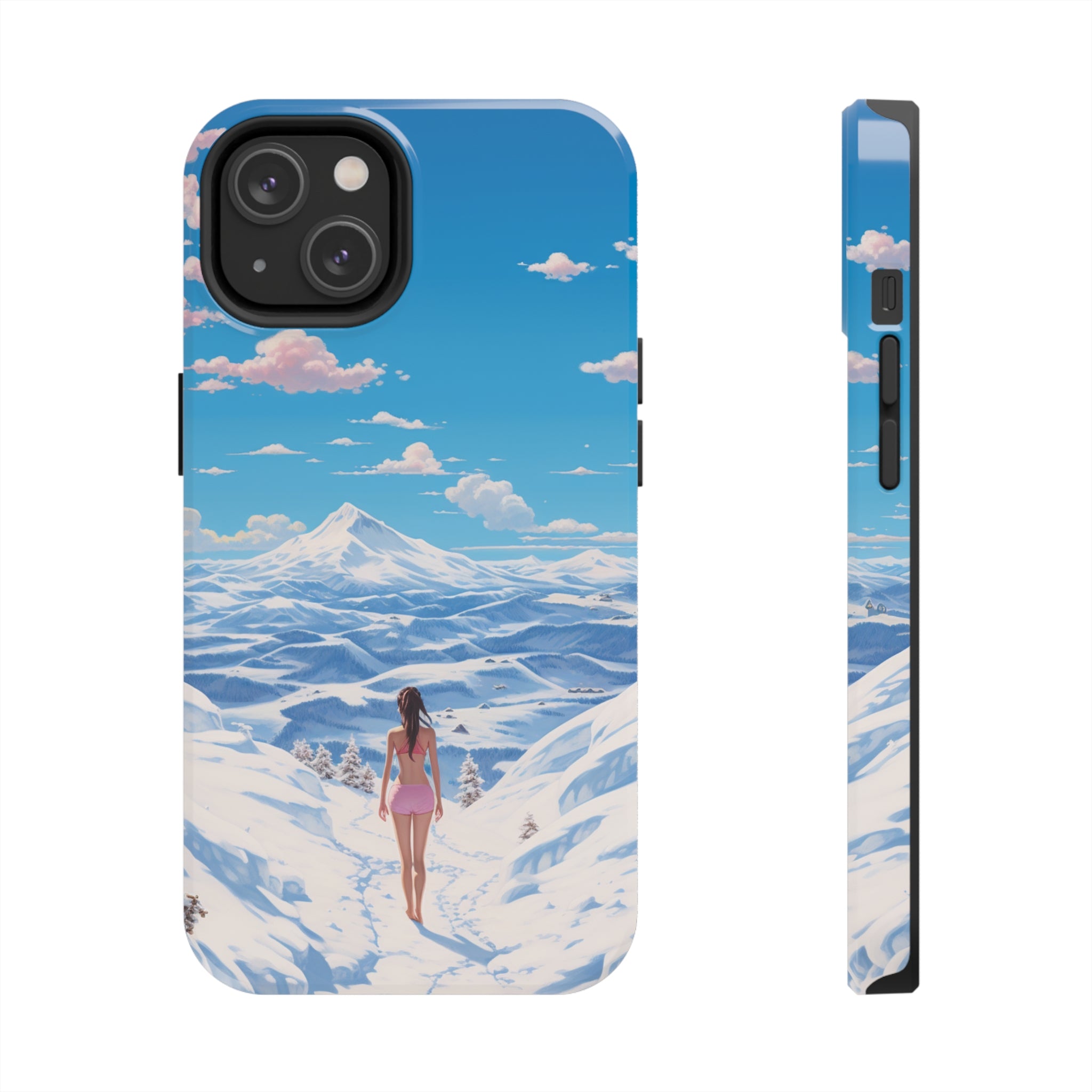 Snowy Majesty: Impact-Resistant iPhone Case