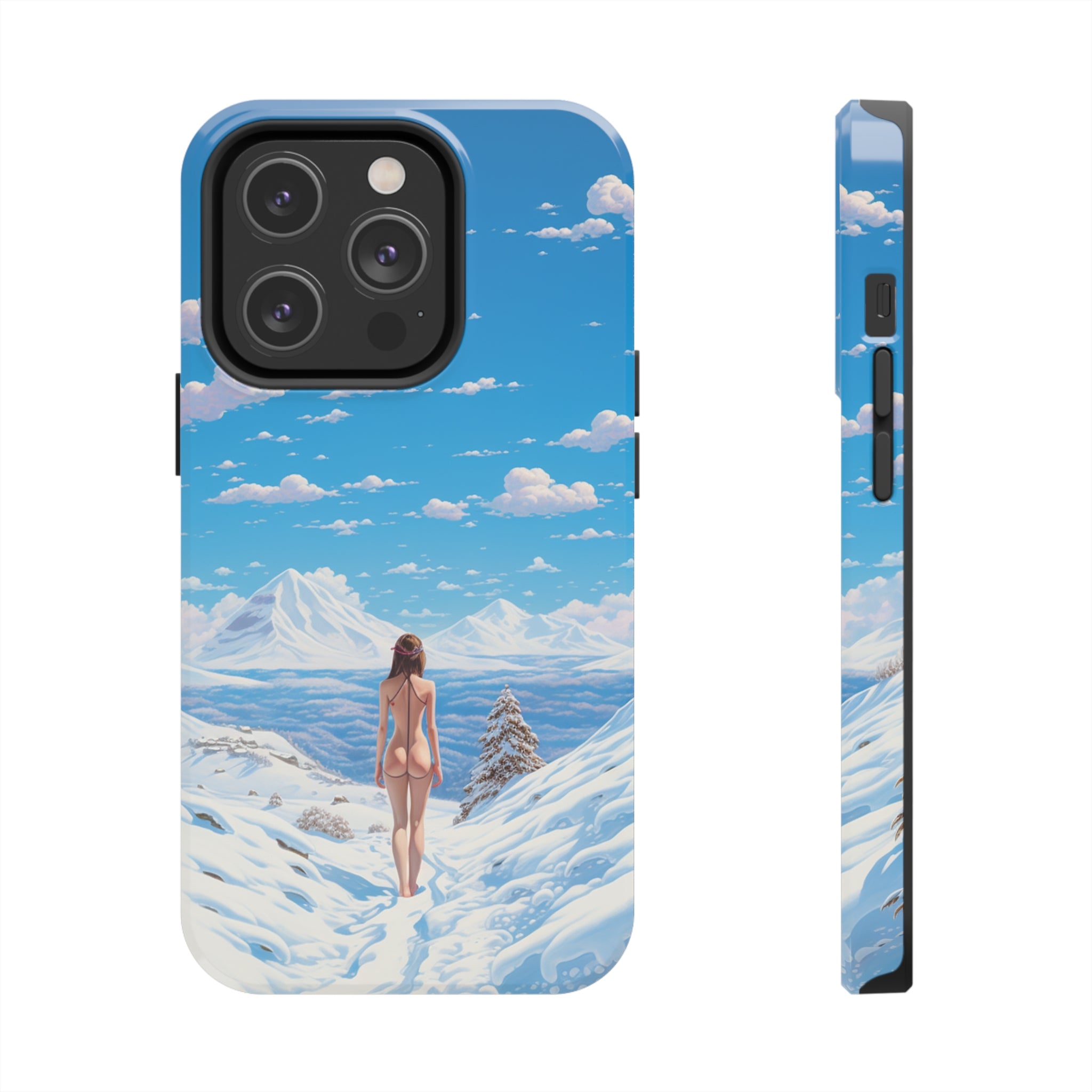 Snowy Majesty: Impact-Resistant iPhone Case