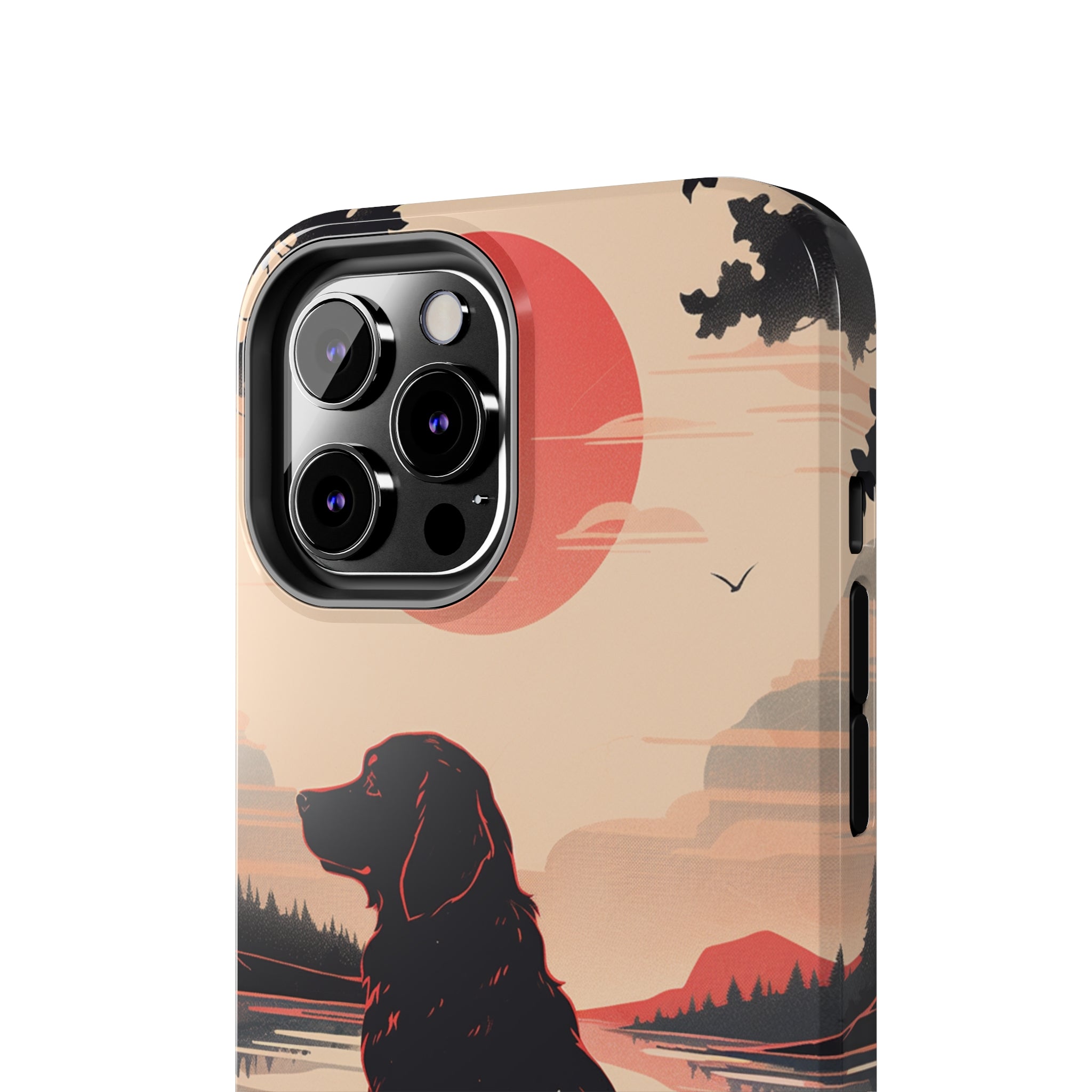 Golden Retriever Love - Dark Mode: Impact-Resistant iPhone Case