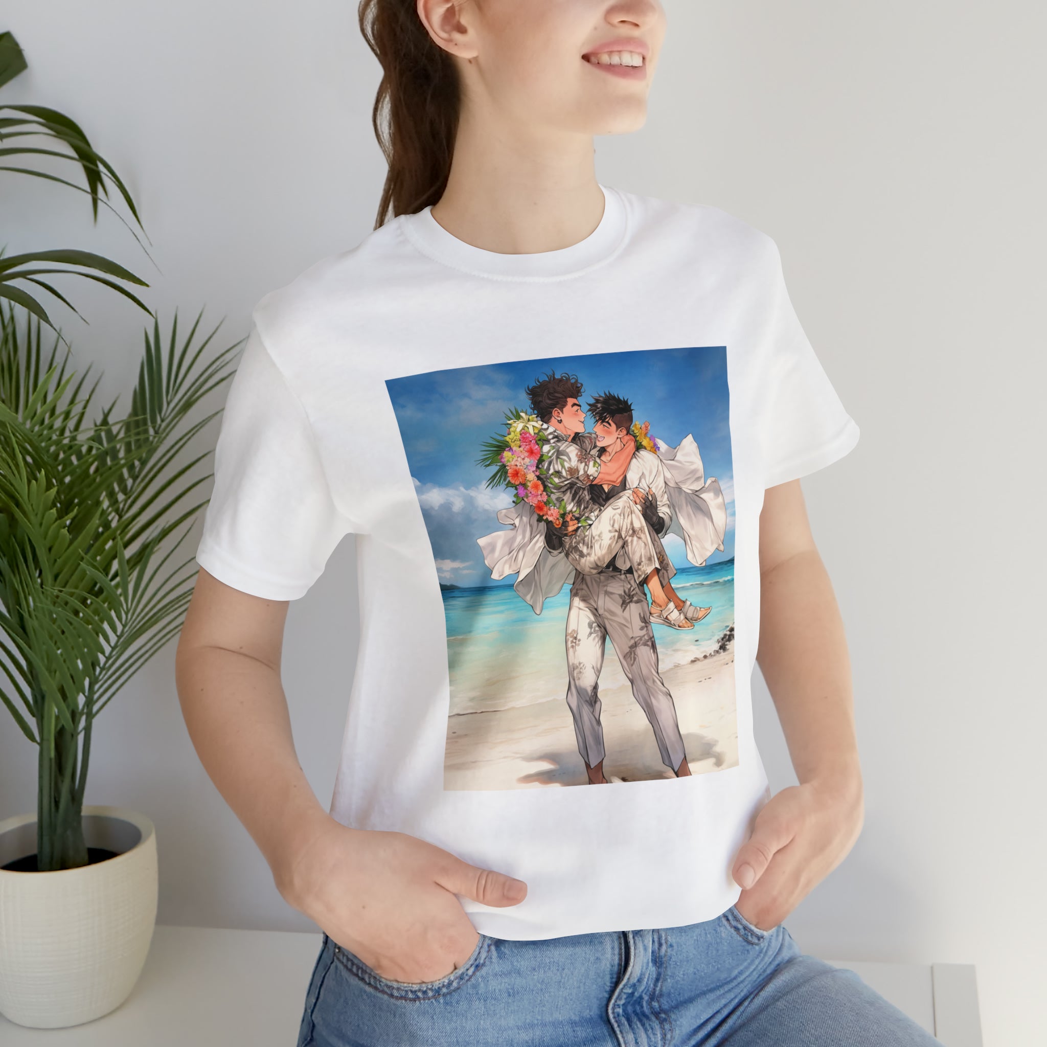 Seoul Beach Vibes Tattoos Guys Wedding Short Sleeve Tee