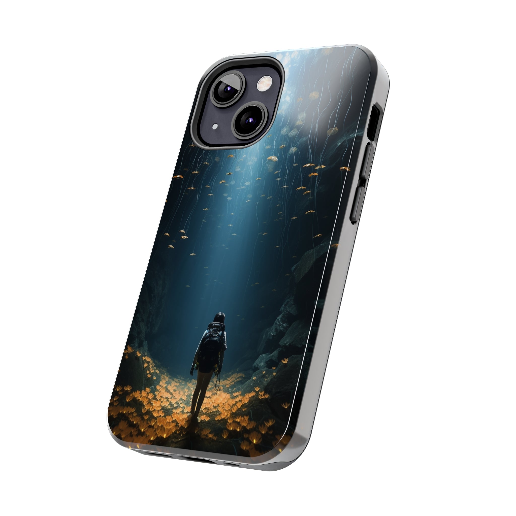 Girl in Abyss: Impact-Resistant iPhone Case