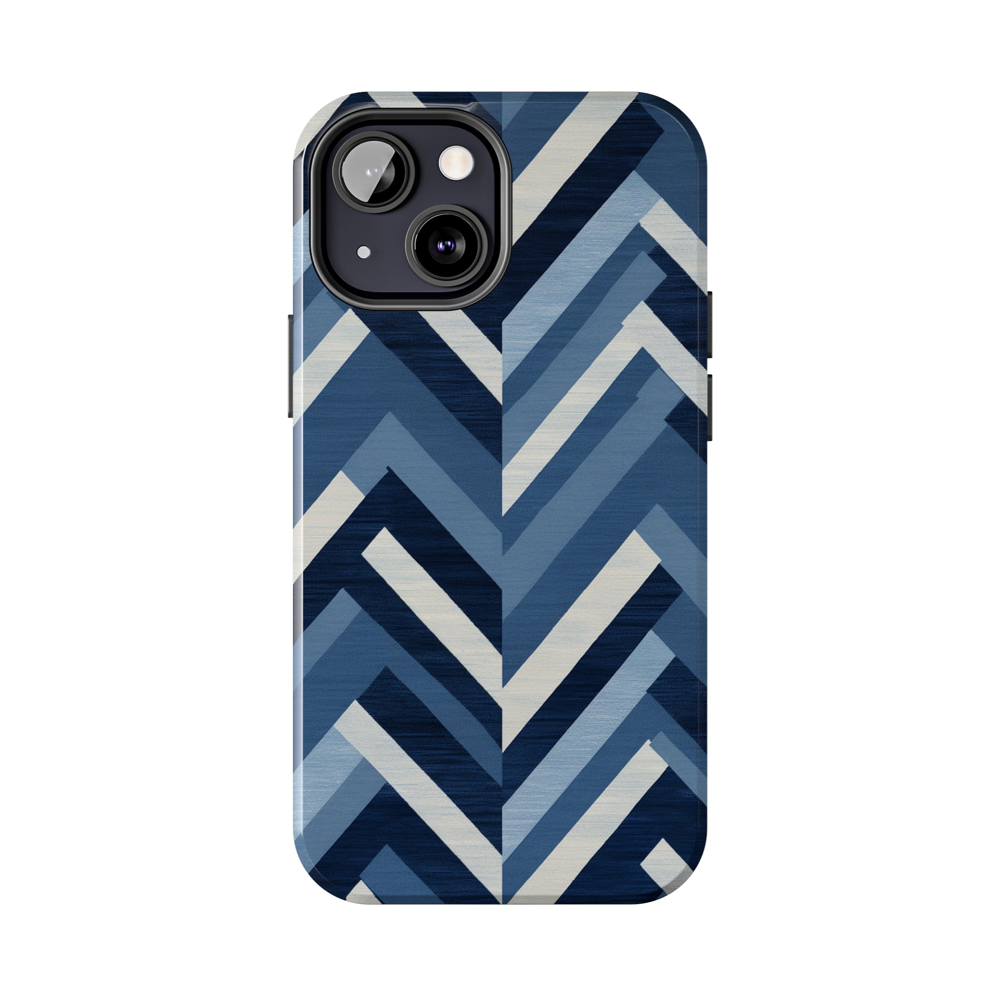 Azure Mosaic: Impact-Resistant iPhone Case