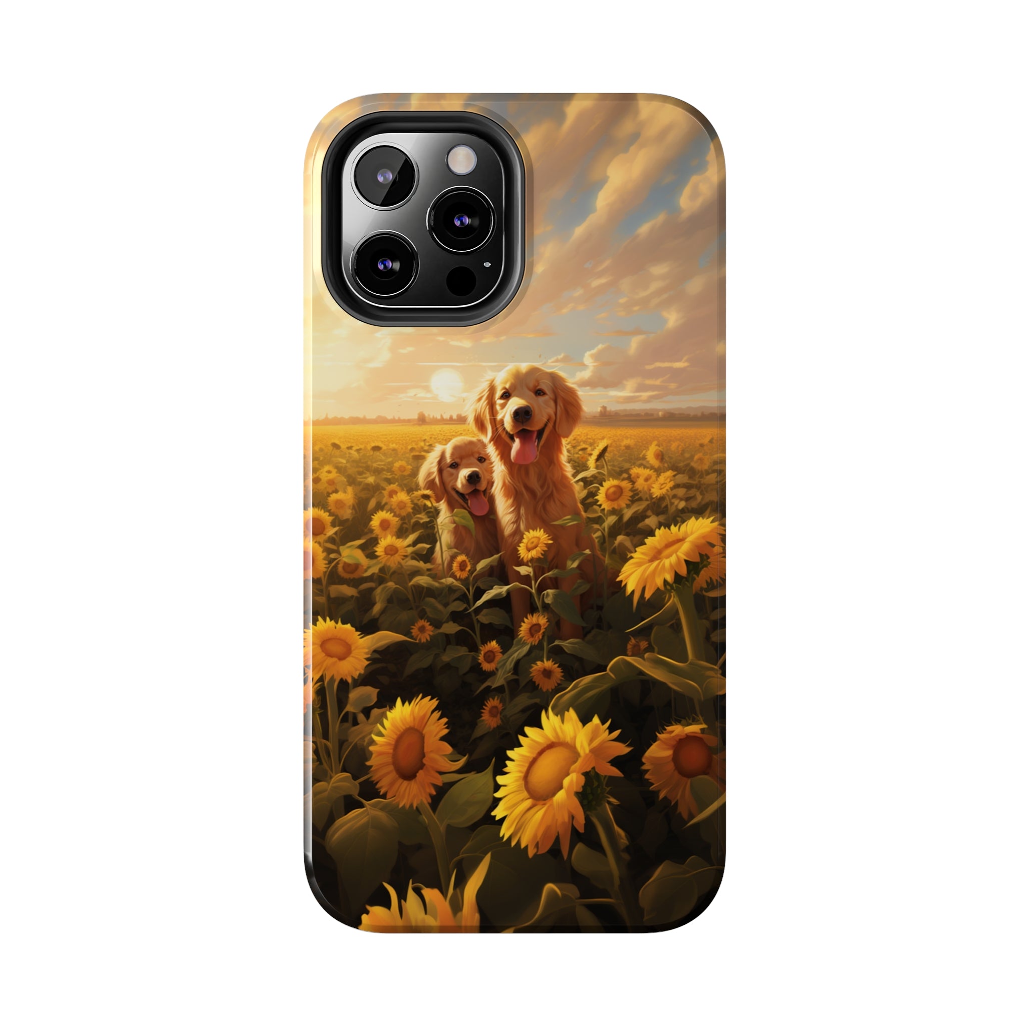 Golden Retriever Love: Impact-Resistant iPhone Case