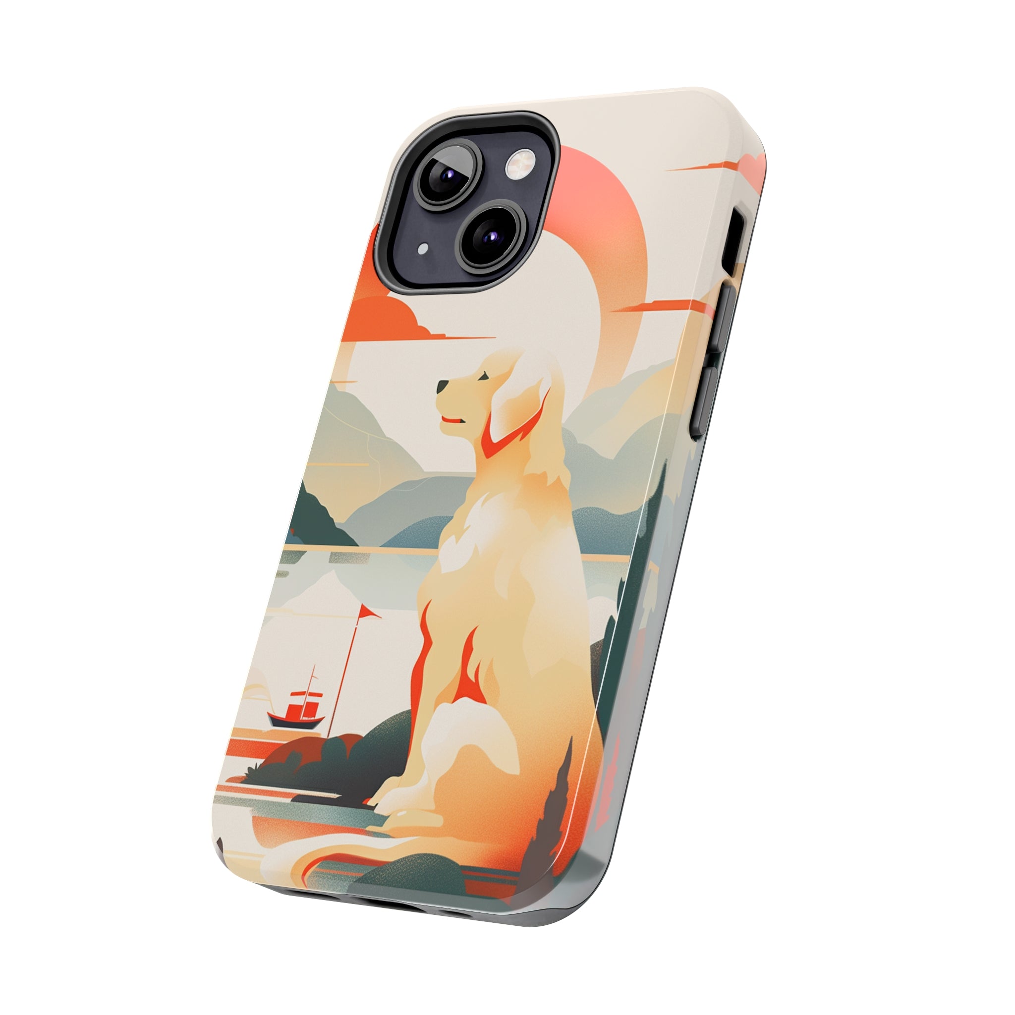 Golden Retriever Love: Impact-Resistant iPhone Case