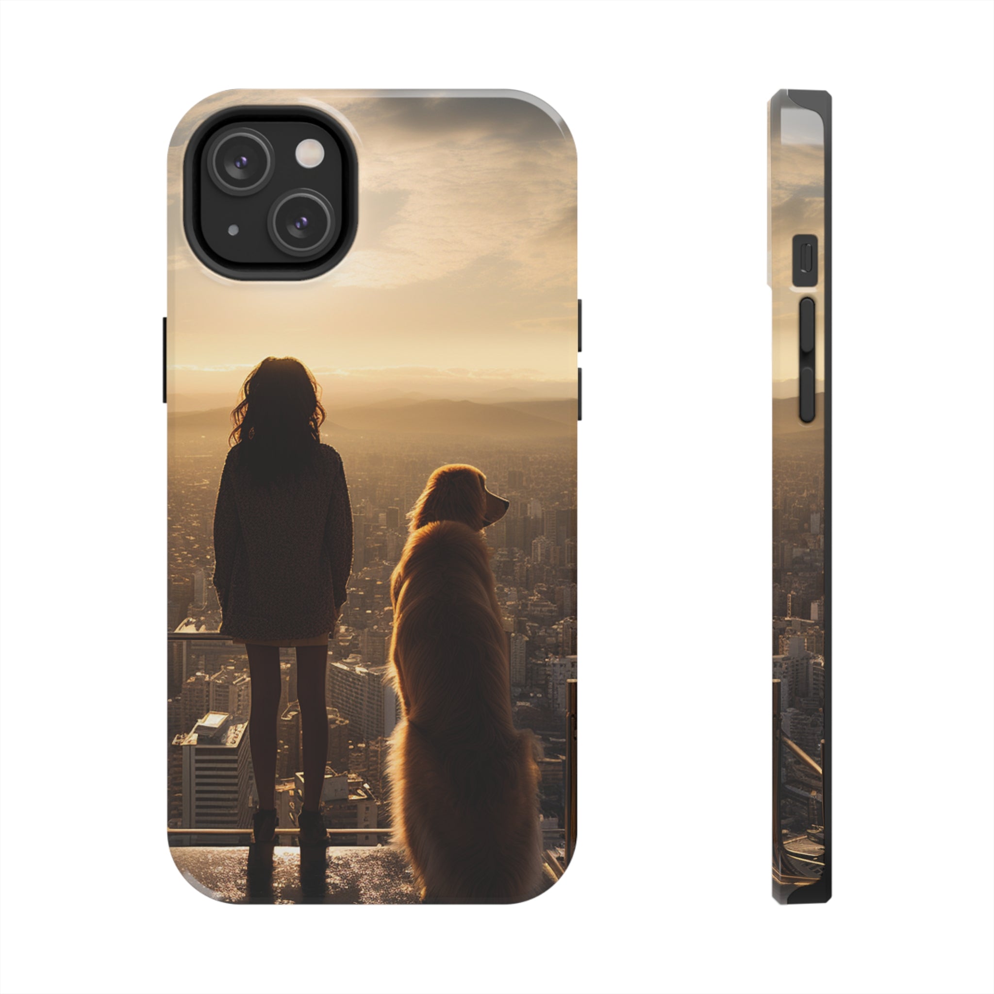 Golden Retriever Bond: Impact-Resistant iPhone Case