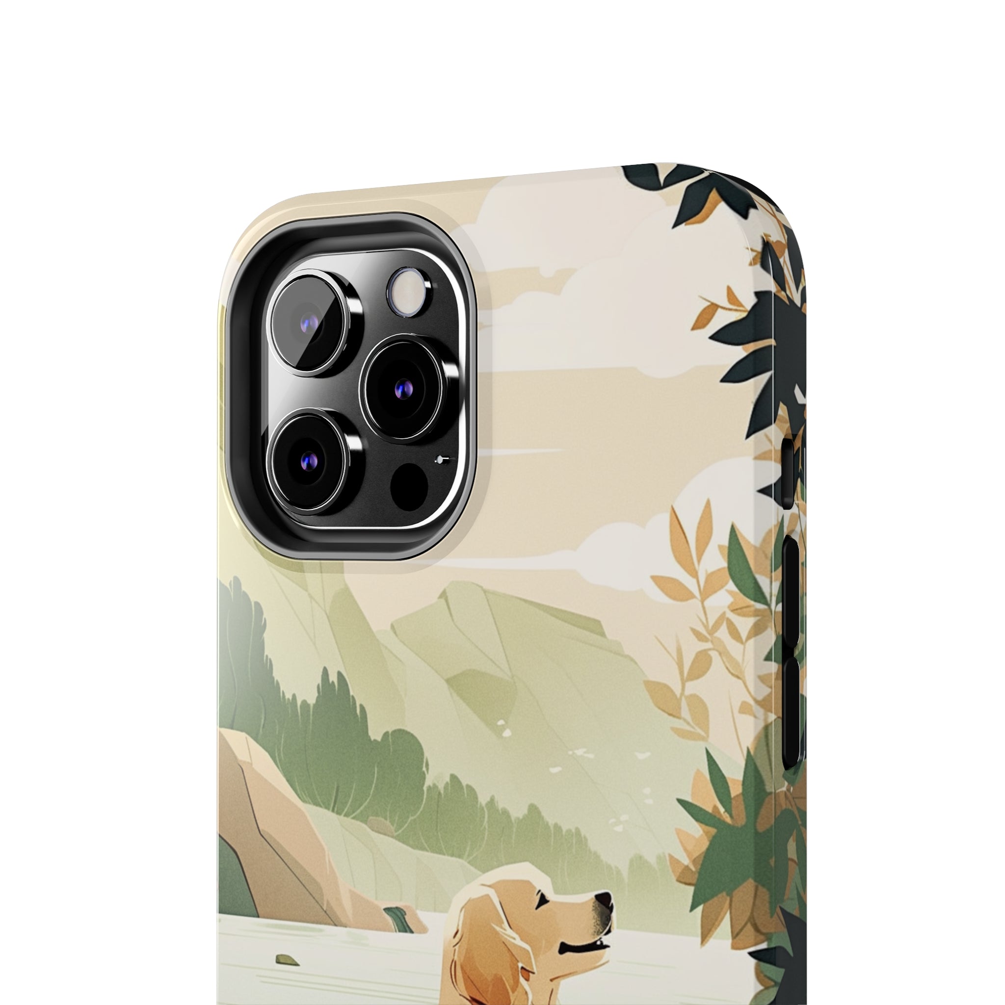 Golden Retriever Love: Impact-Resistant iPhone Case