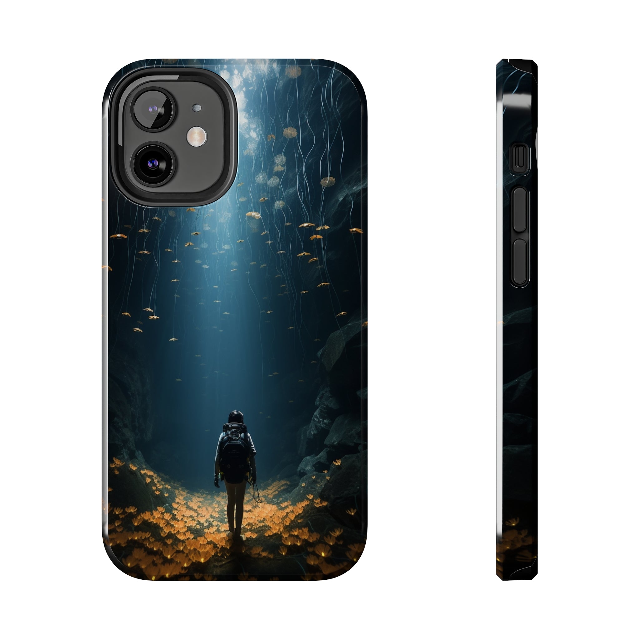 Girl in Abyss: Impact-Resistant iPhone Case