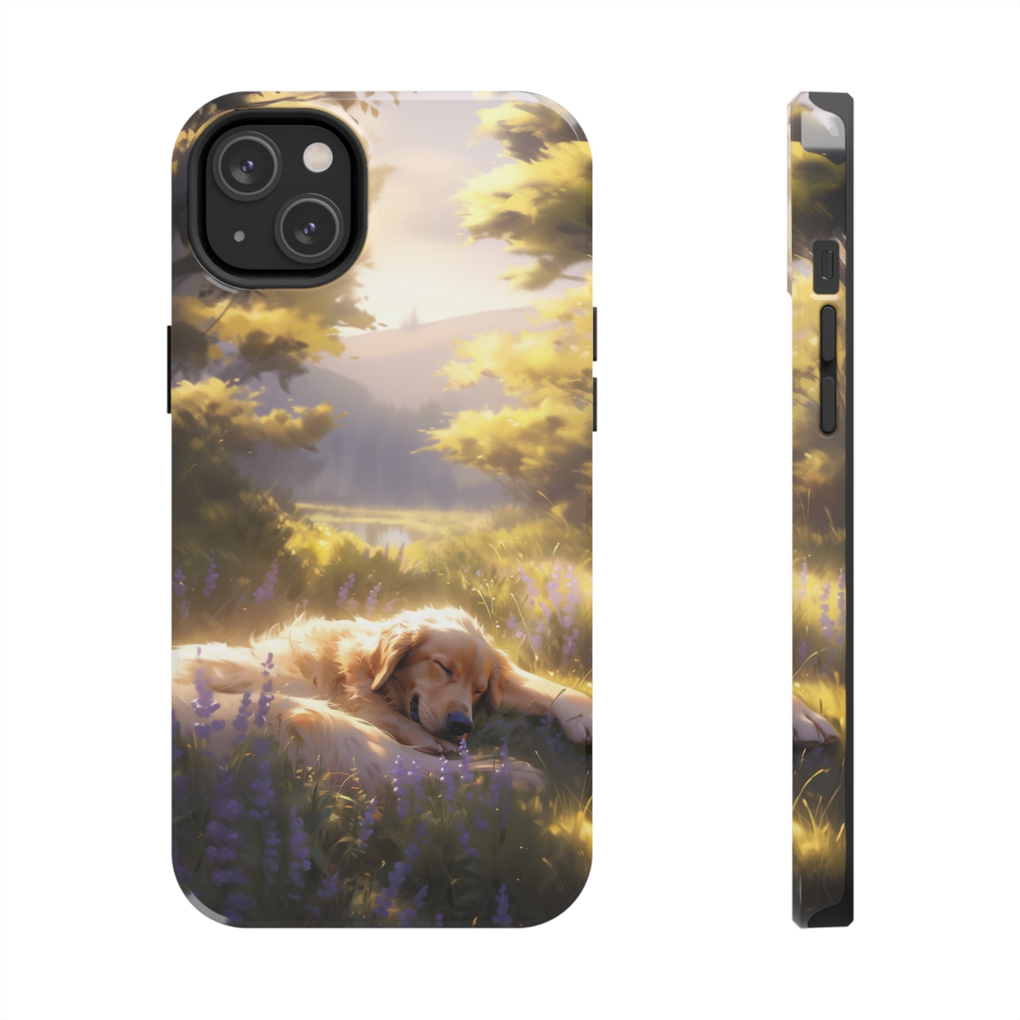 Golden Retriever Love: Impact-Resistant iPhone Case