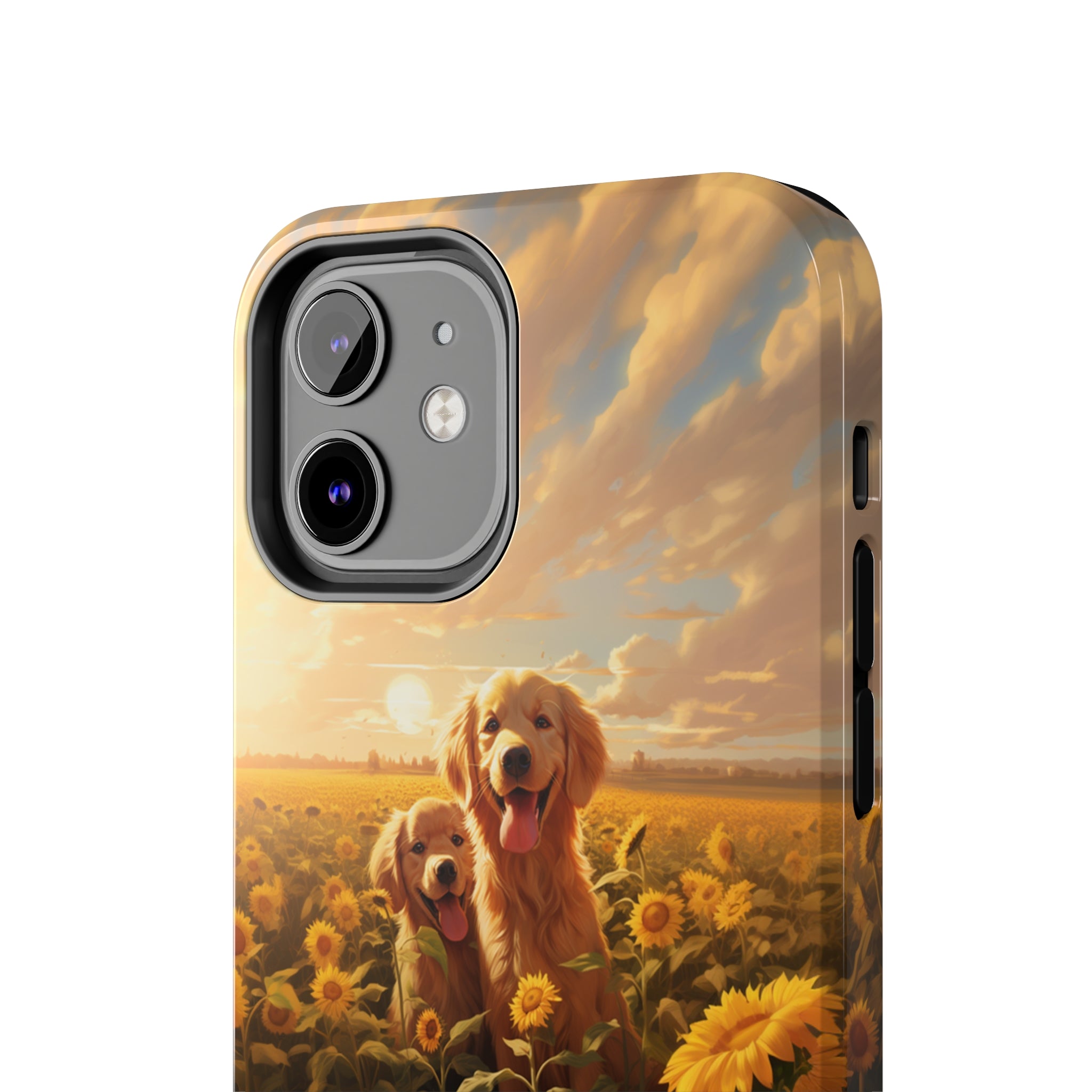 Golden Retriever Love: Impact-Resistant iPhone Case