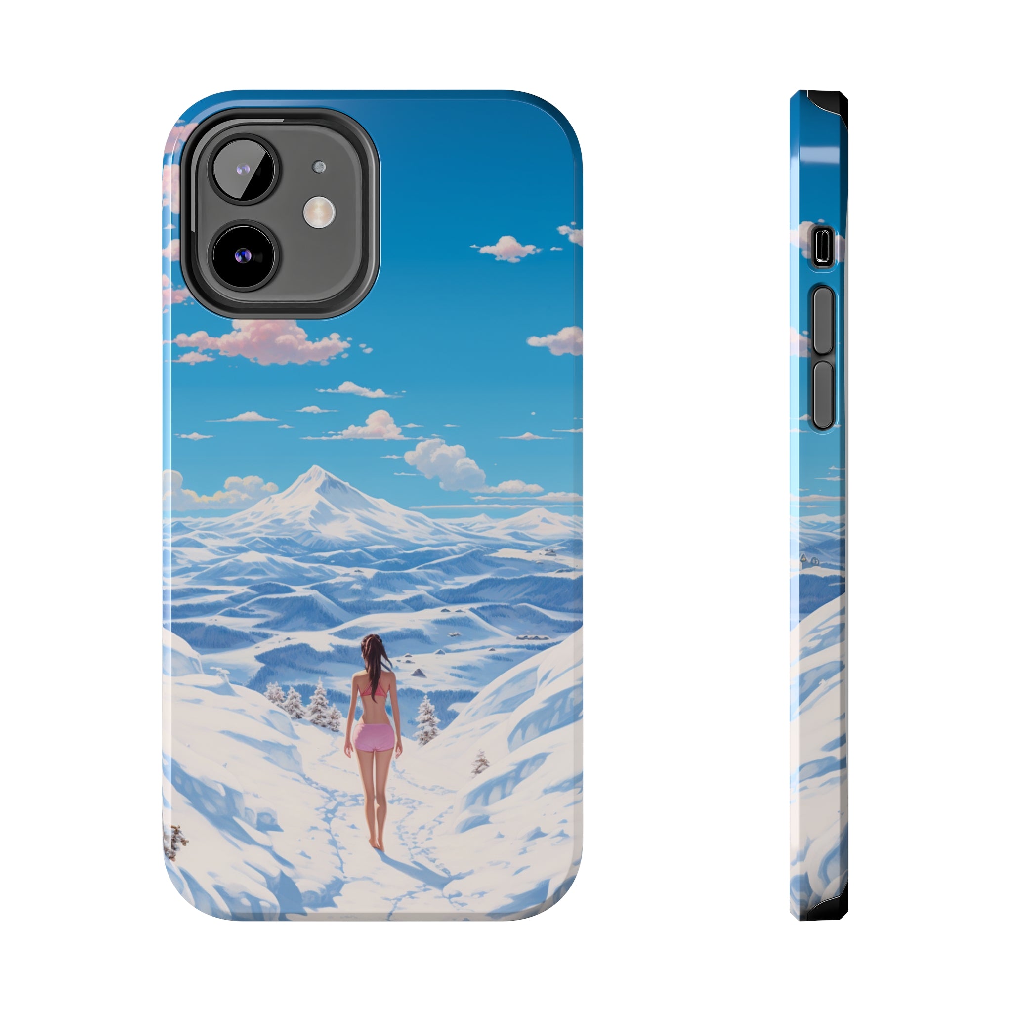 Snowy Majesty: Impact-Resistant iPhone Case