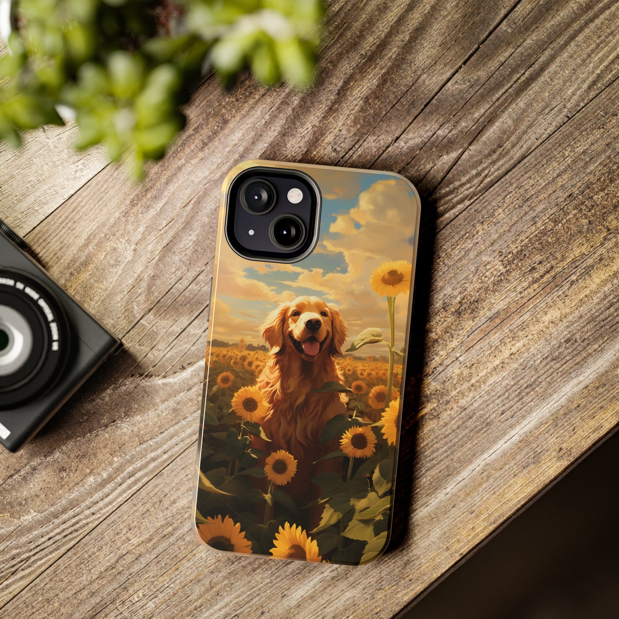 Golden Retriever Love: Impact-Resistant iPhone Case