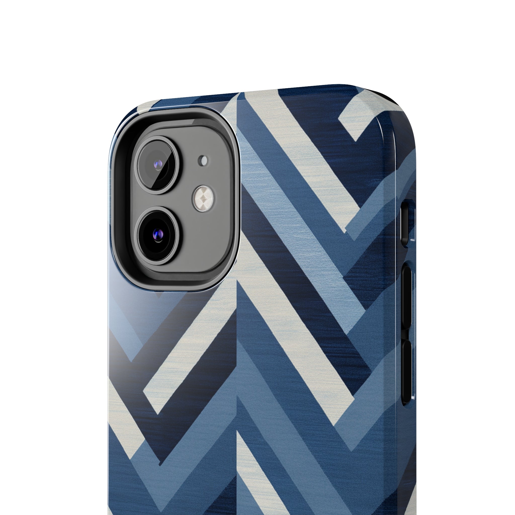 Azure Mosaic: Impact-Resistant iPhone Case