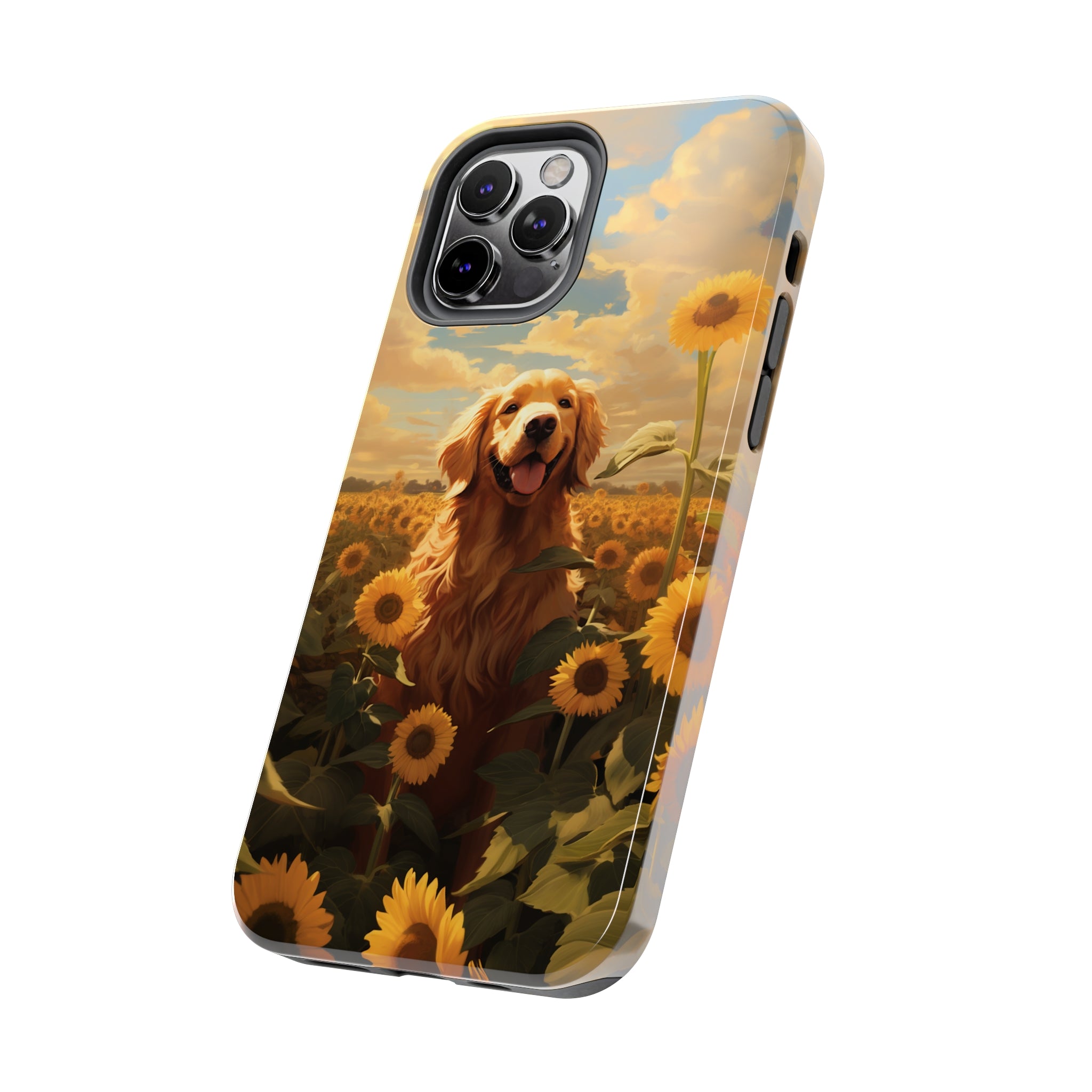 Golden Retriever Love: Impact-Resistant iPhone Case