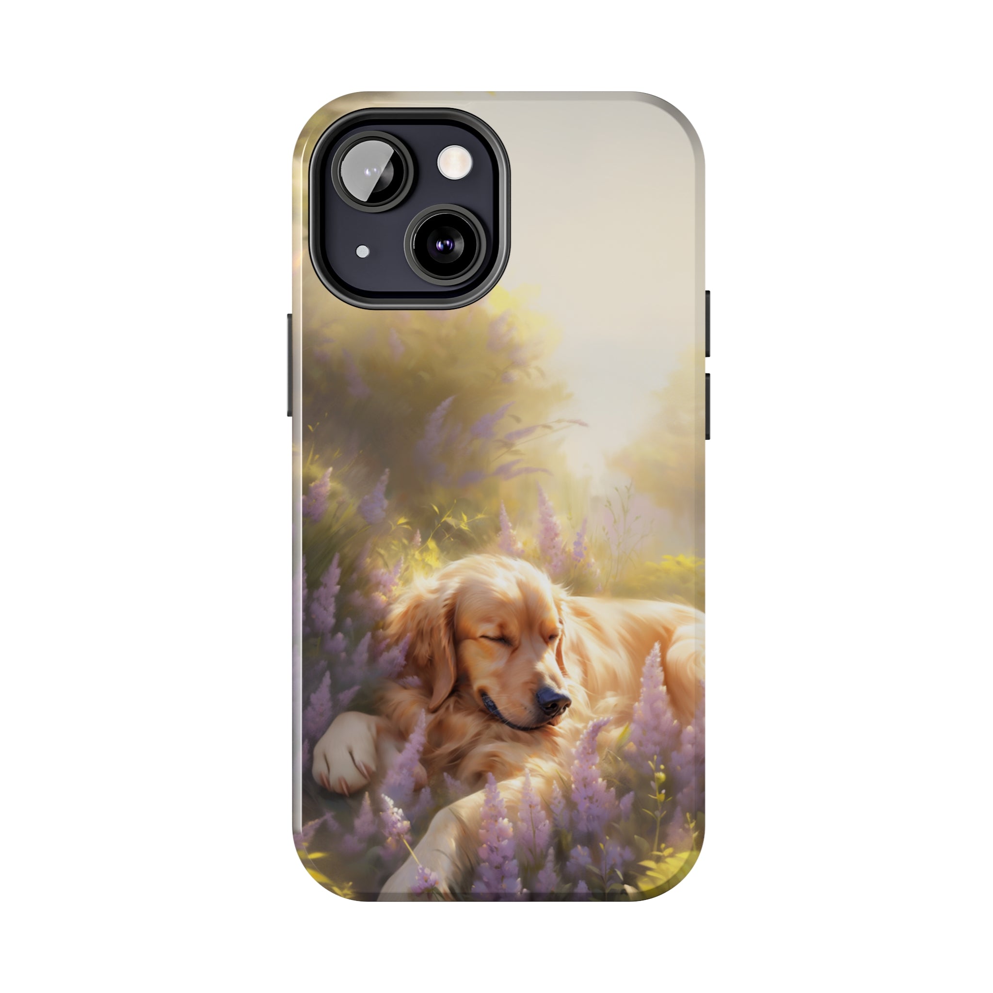 Golden Retriever Love: Impact-Resistant iPhone Case