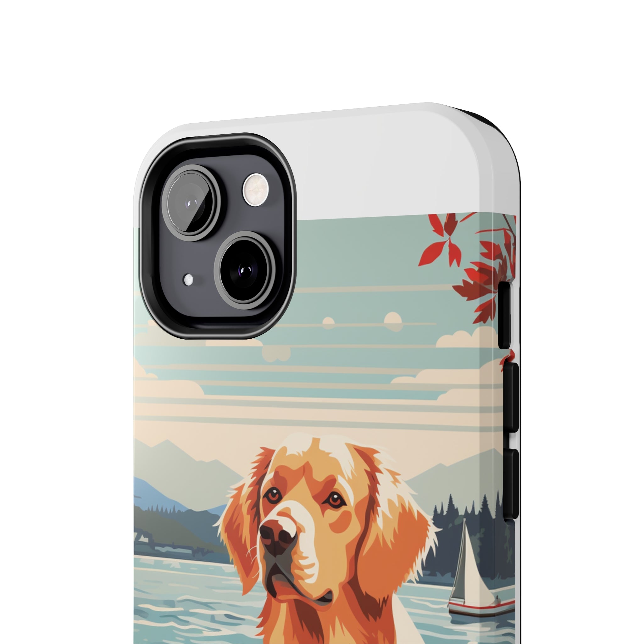 Golden Retriever Love: Impact-Resistant iPhone Case