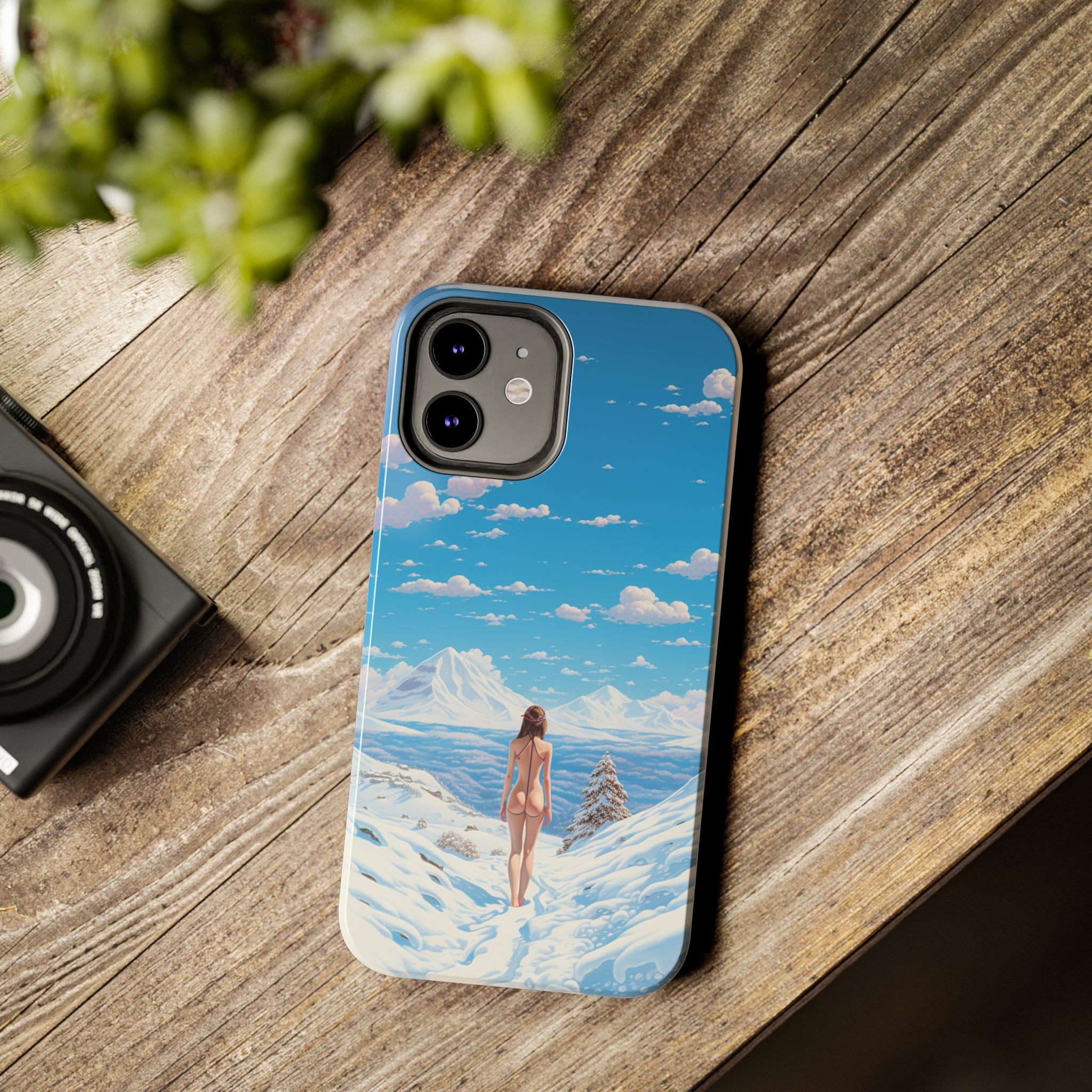 Snowy Majesty: Impact-Resistant iPhone Case