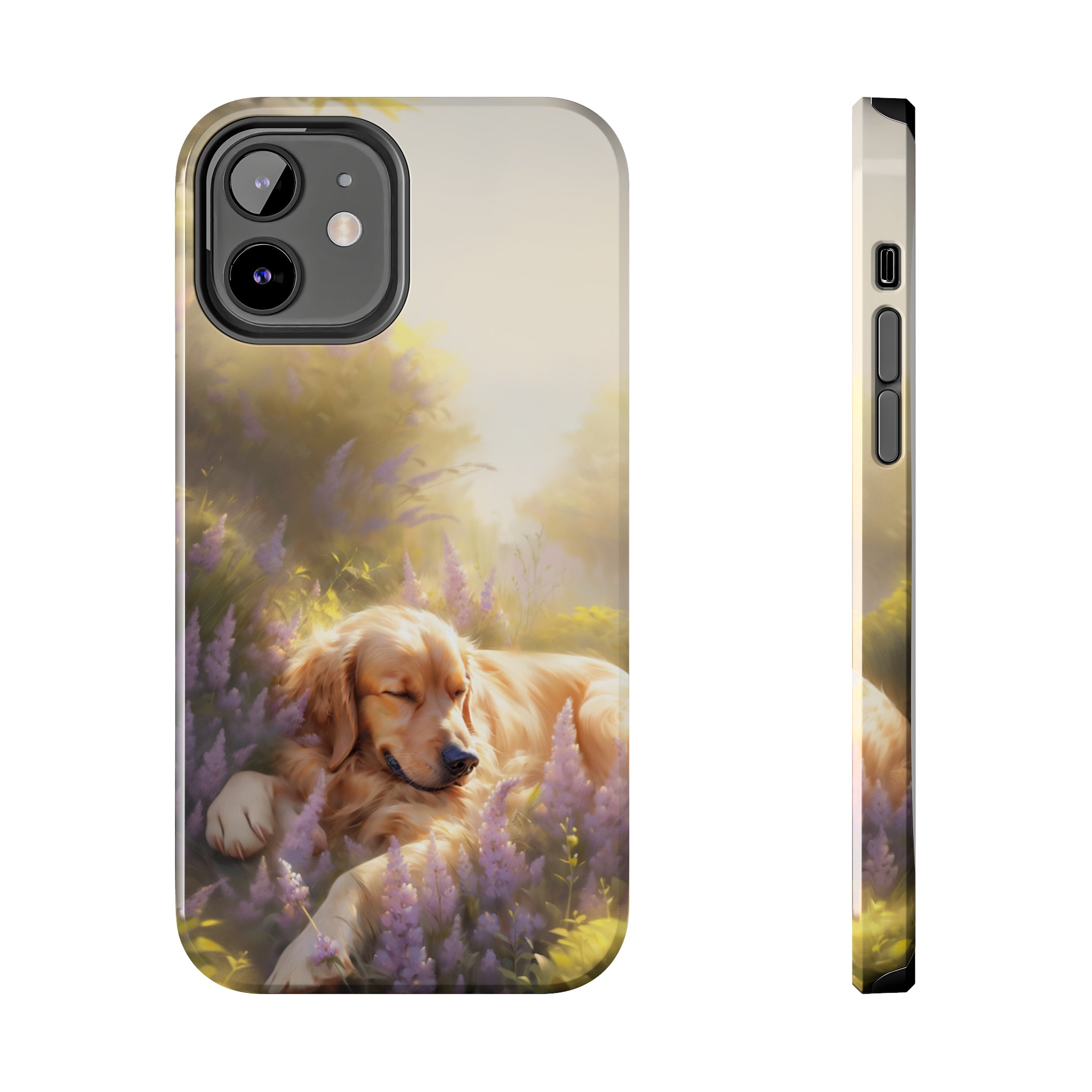 Golden Retriever Love: Impact-Resistant iPhone Case