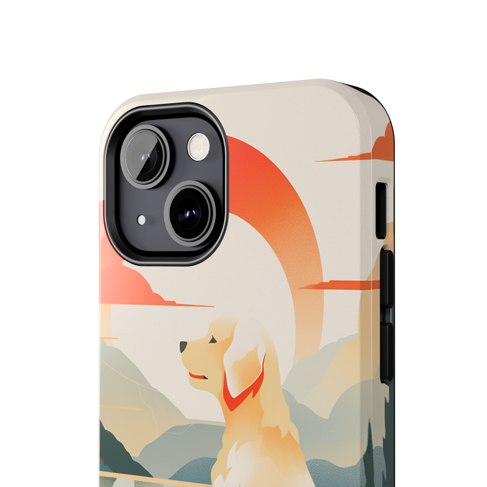 Golden Retriever Love: Impact-Resistant iPhone Case