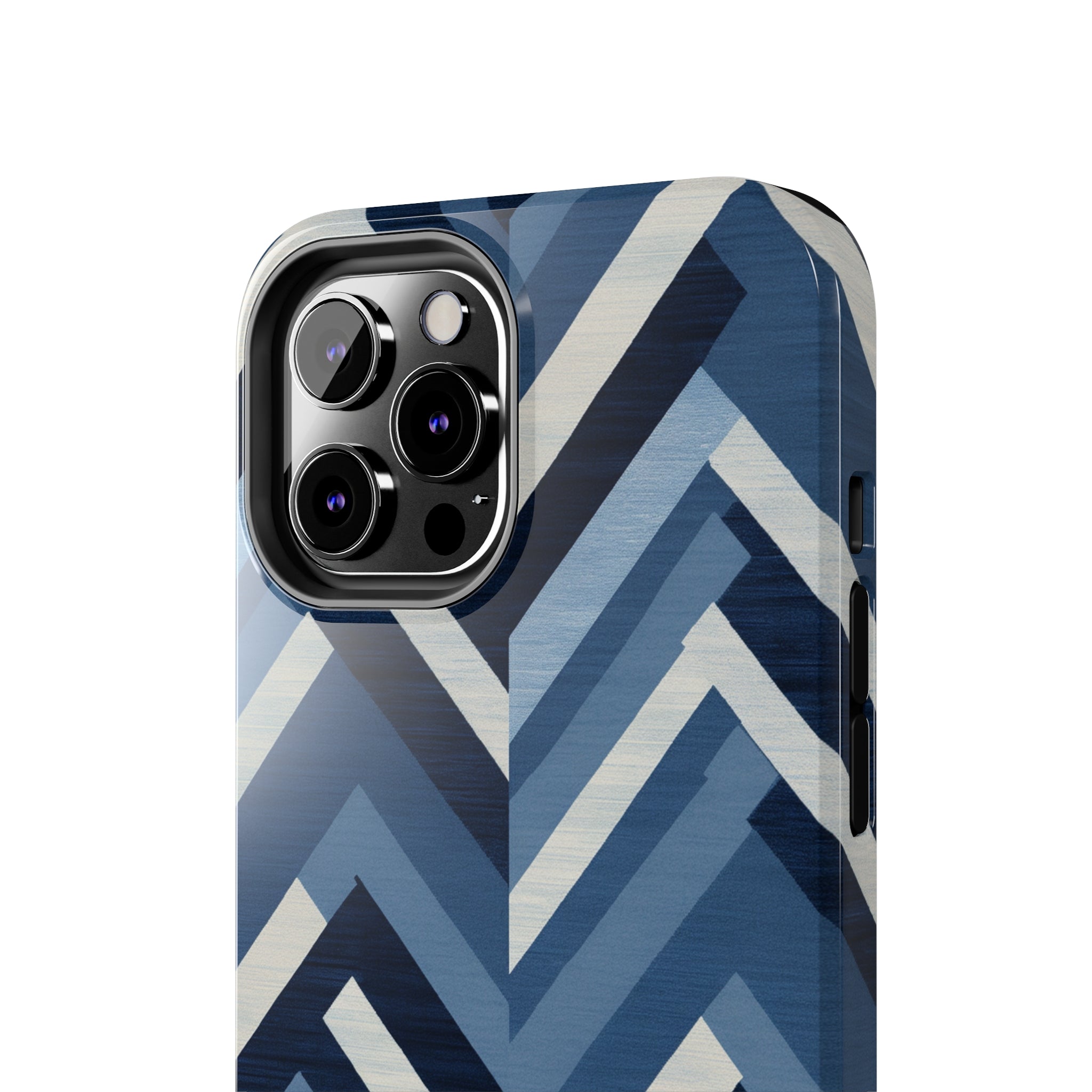 Azure Mosaic: Impact-Resistant iPhone Case