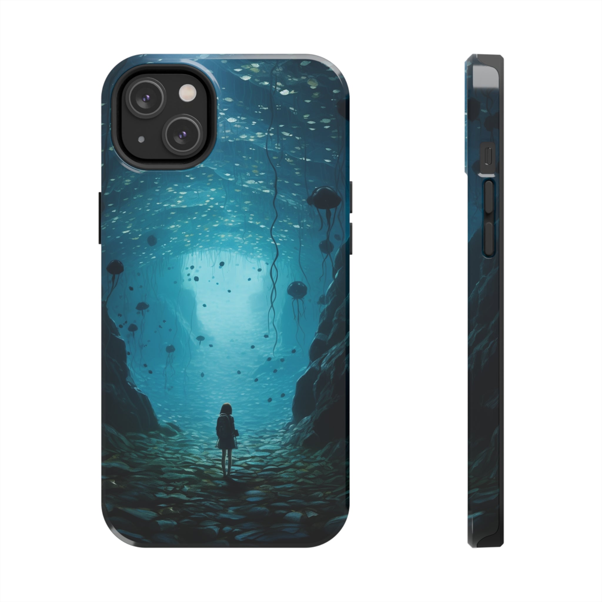 Girl in Abyss: Impact-Resistant iPhone Case