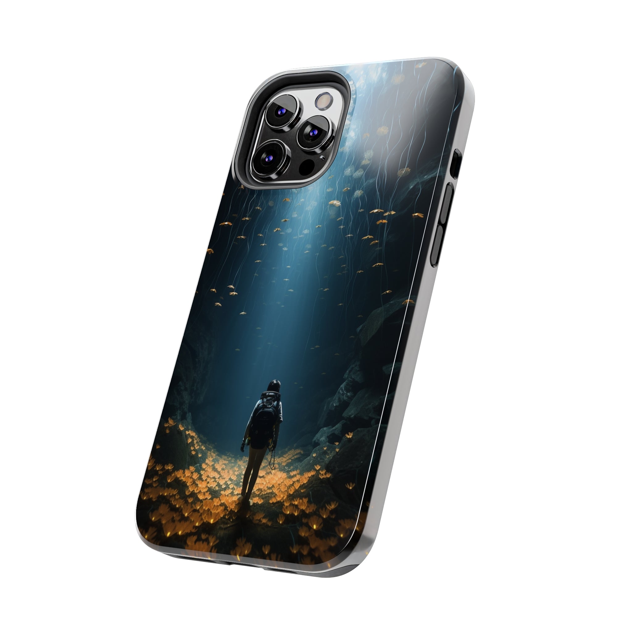 Girl in Abyss: Impact-Resistant iPhone Case