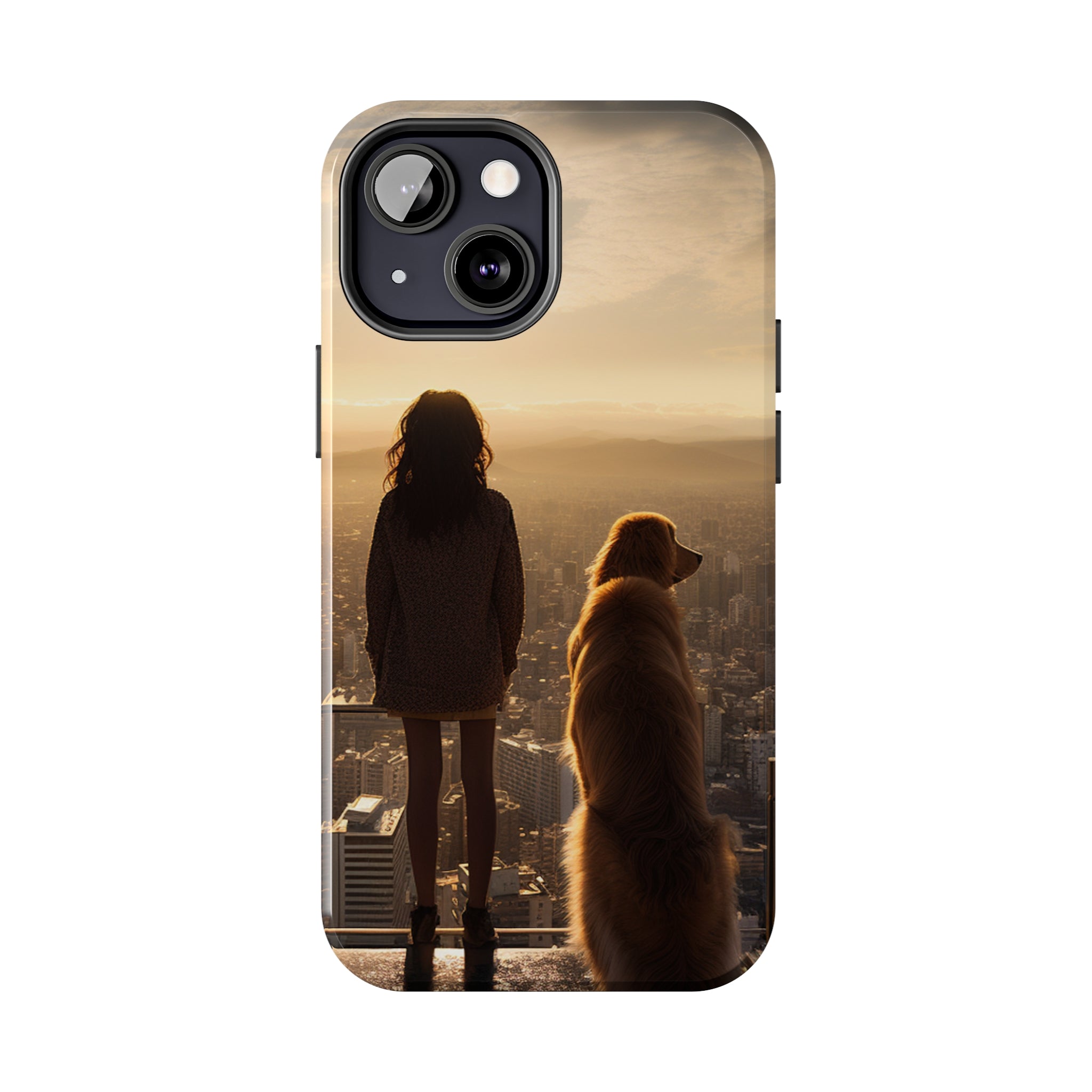 Golden Retriever Bond: Impact-Resistant iPhone Case