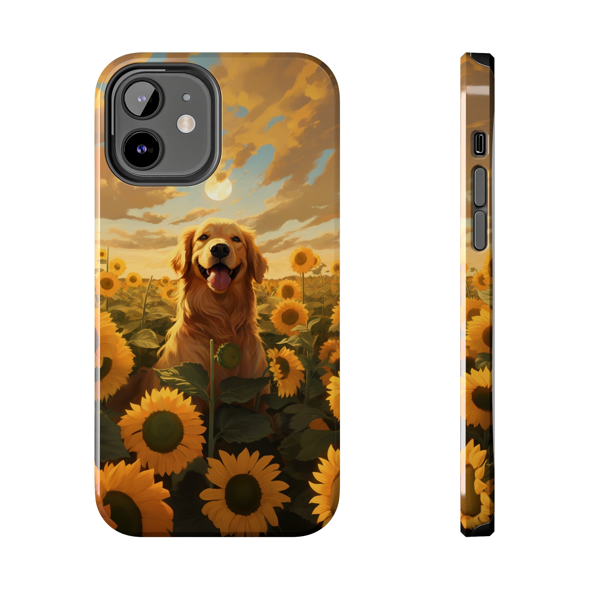 Golden Retriever Love: Impact-Resistant iPhone Case