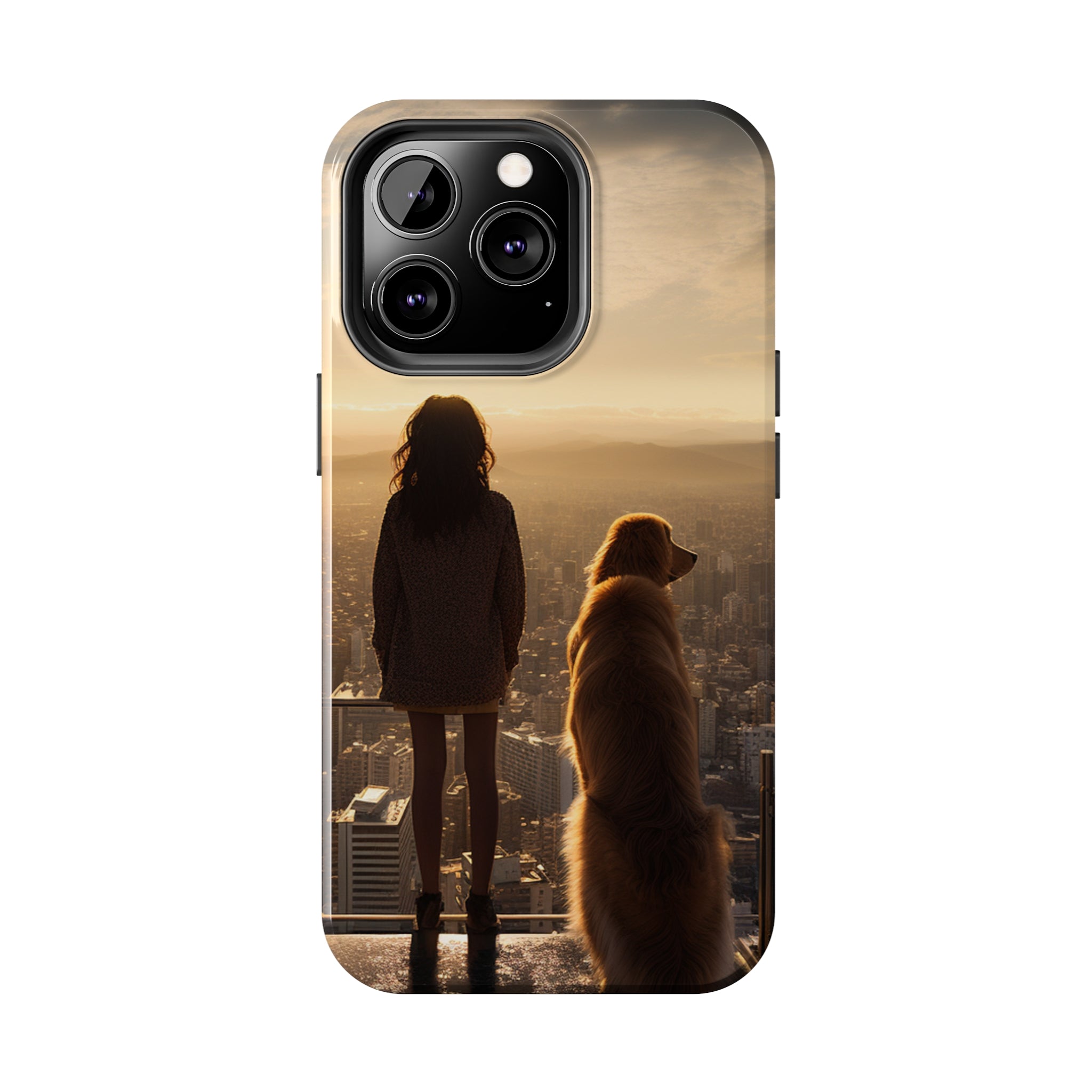 Golden Retriever Bond: Impact-Resistant iPhone Case