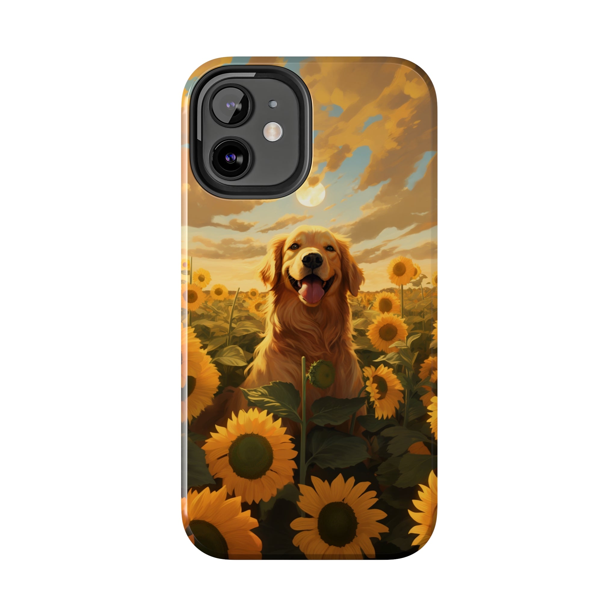 Golden Retriever Love: Impact-Resistant iPhone Case