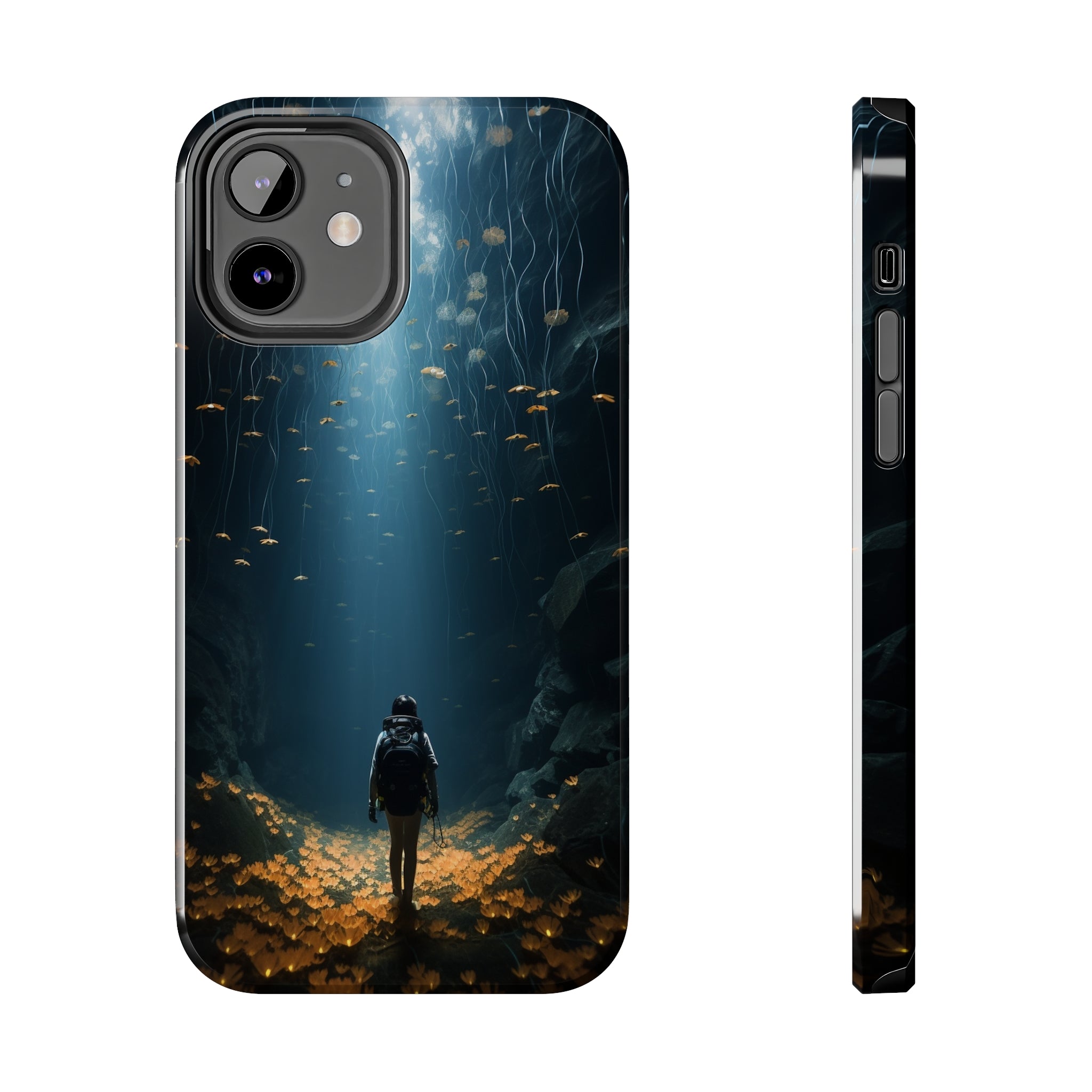 Girl in Abyss: Impact-Resistant iPhone Case