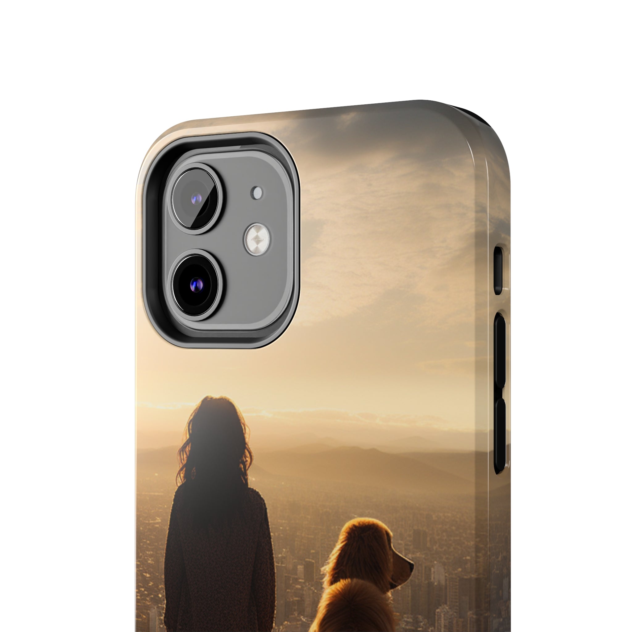 Golden Retriever Bond: Impact-Resistant iPhone Case