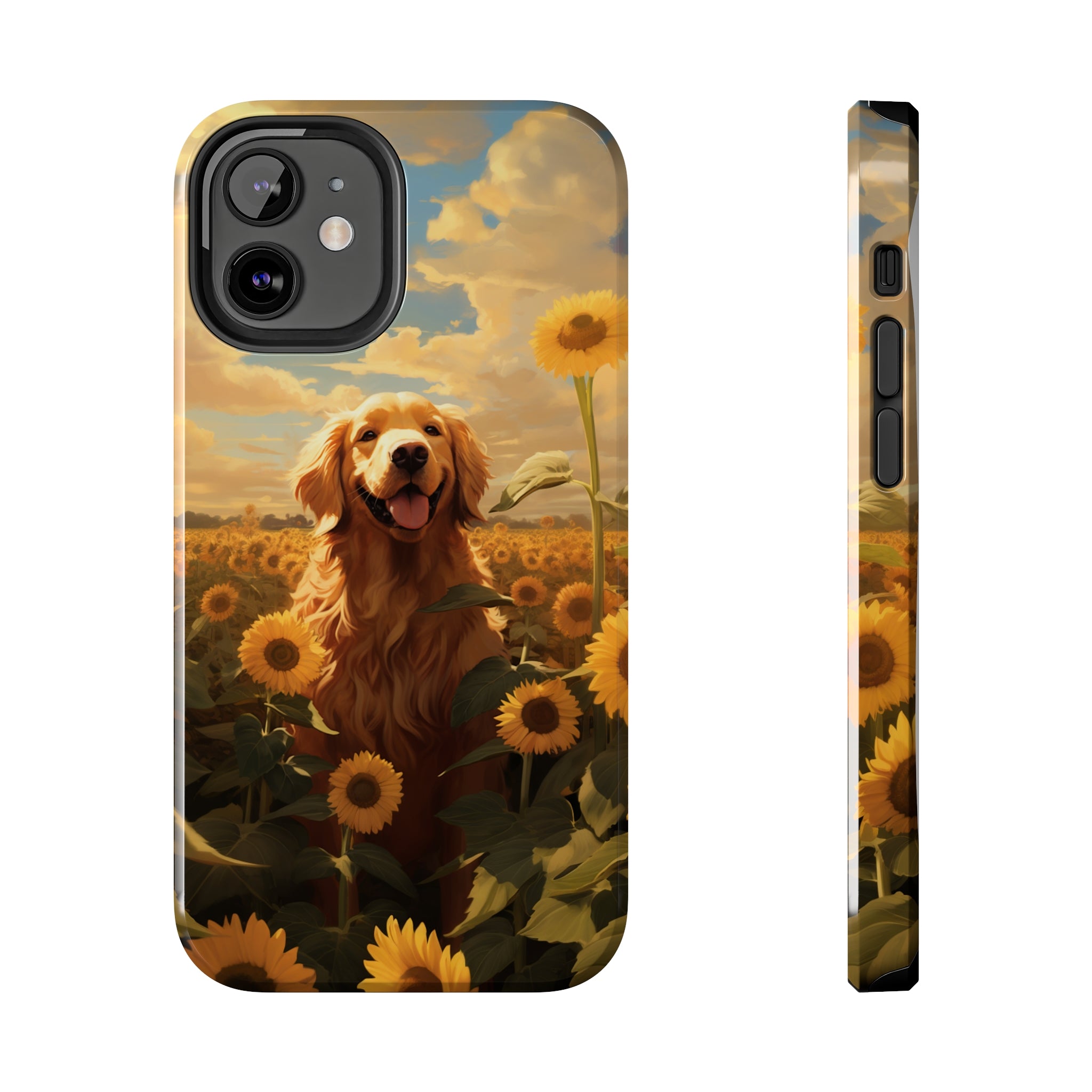 Golden Retriever Love: Impact-Resistant iPhone Case