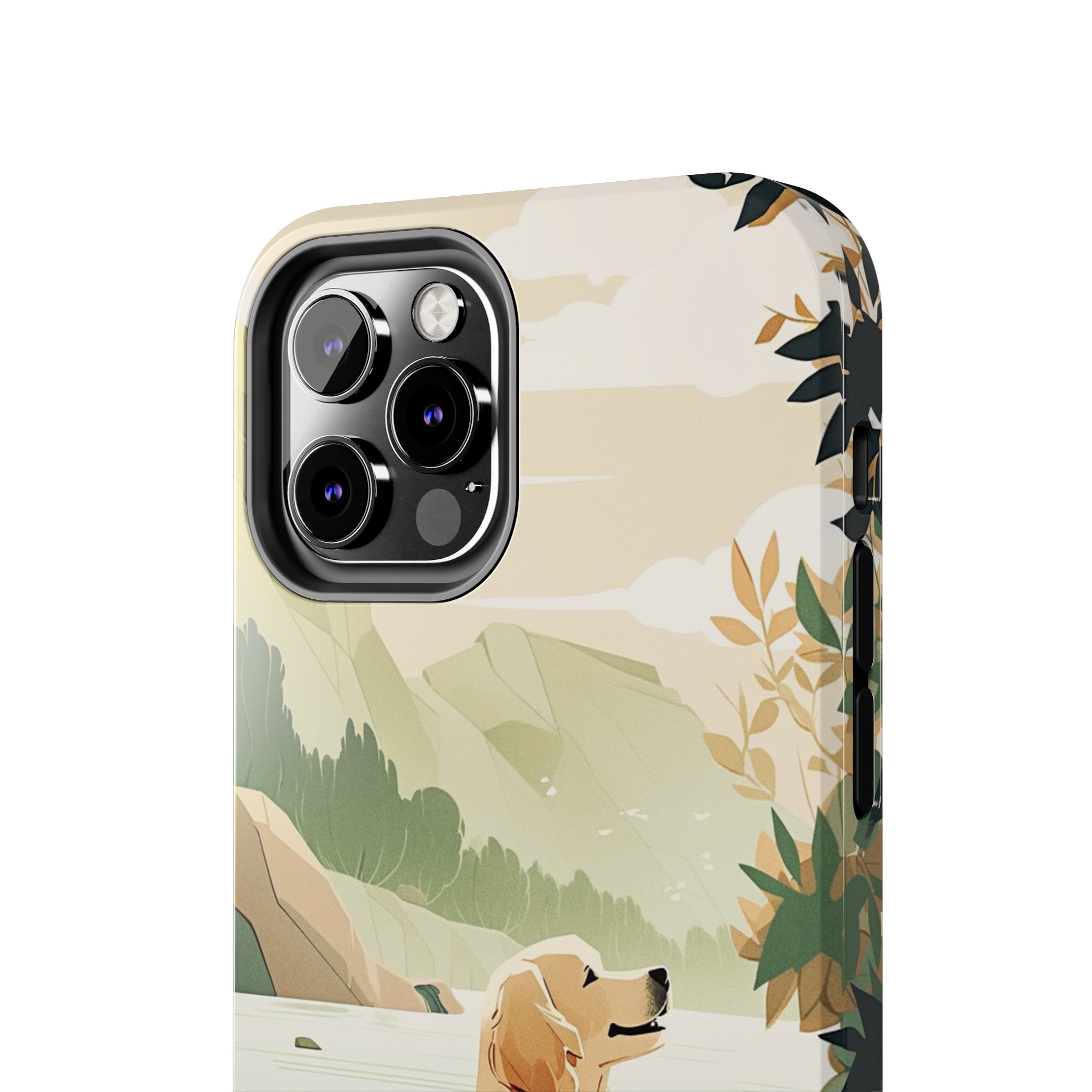 Golden Retriever Love: Impact-Resistant iPhone Case