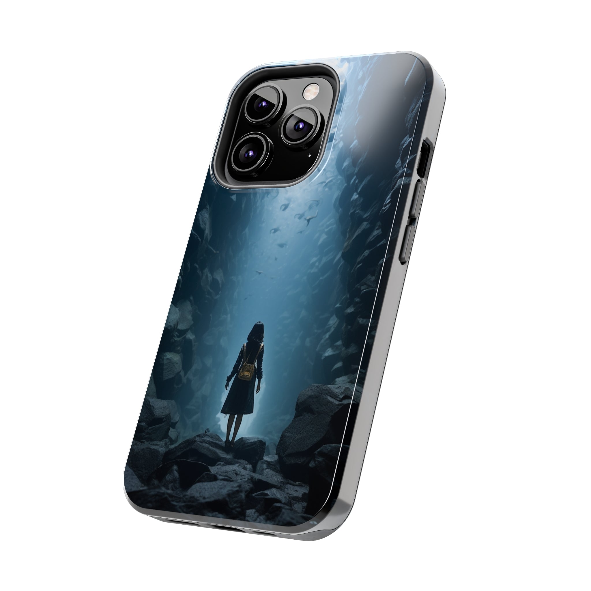 Girl in Abyss: Impact-Resistant iPhone Case