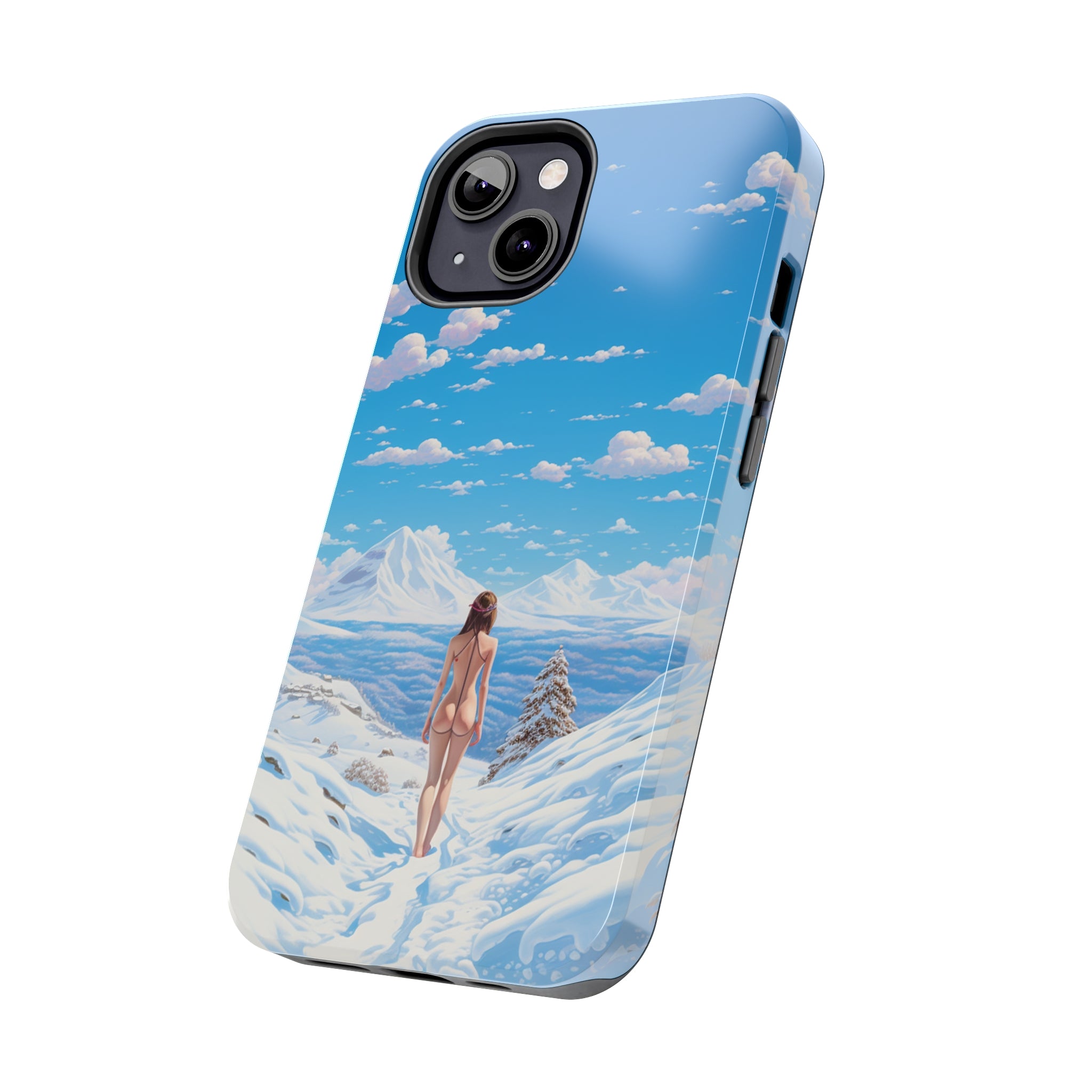 Snowy Majesty: Impact-Resistant iPhone Case