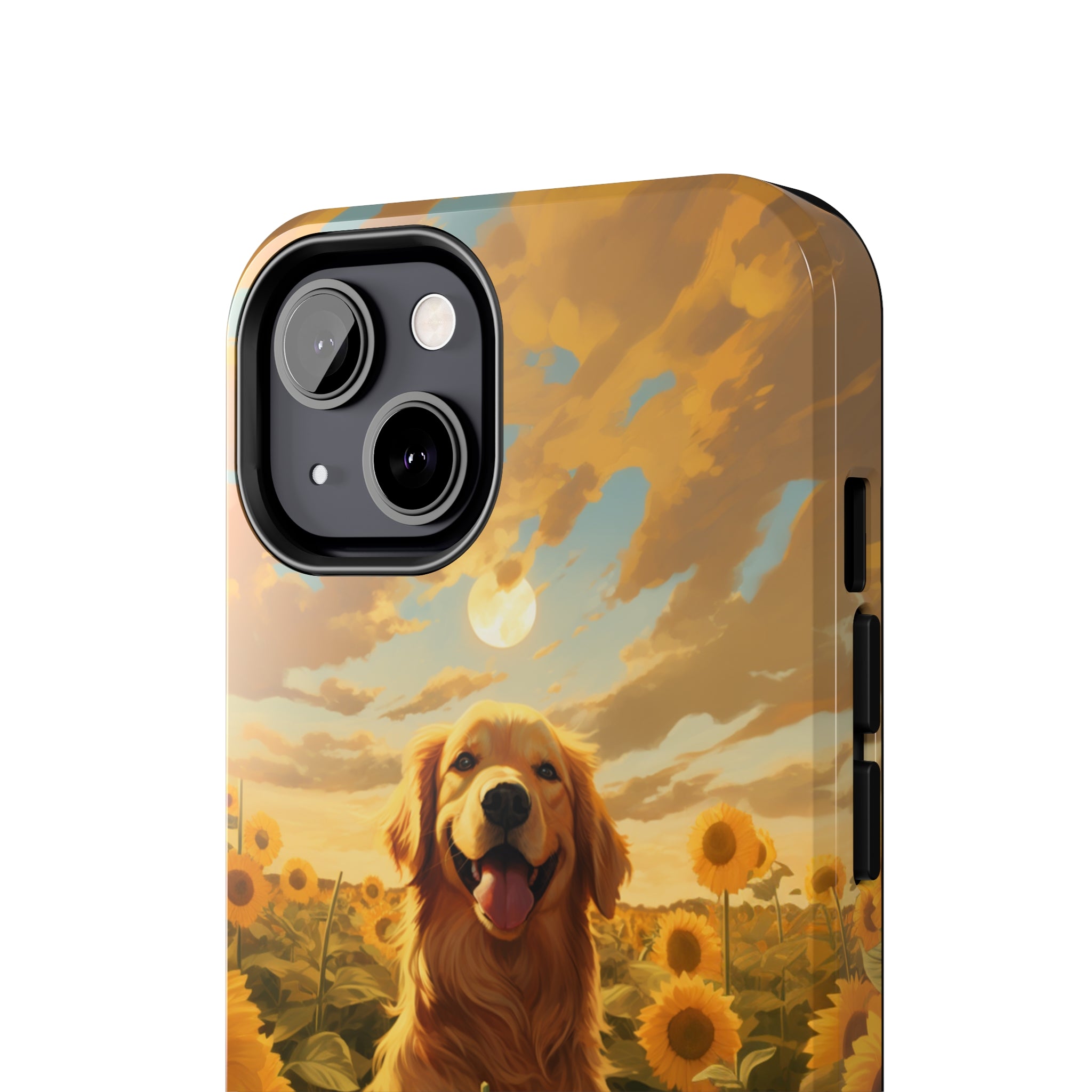 Golden Retriever Love: Impact-Resistant iPhone Case