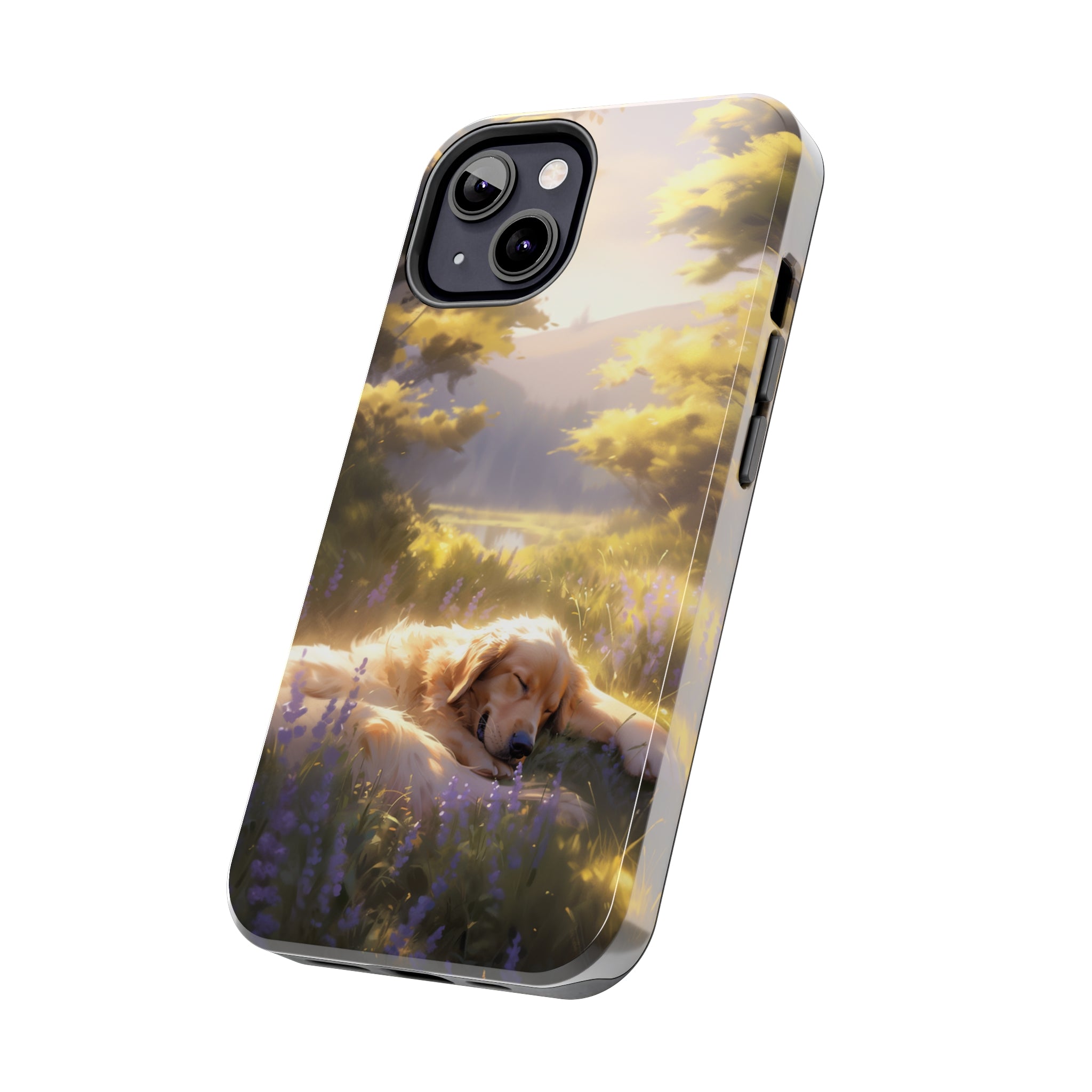 Golden Retriever Love: Impact-Resistant iPhone Case