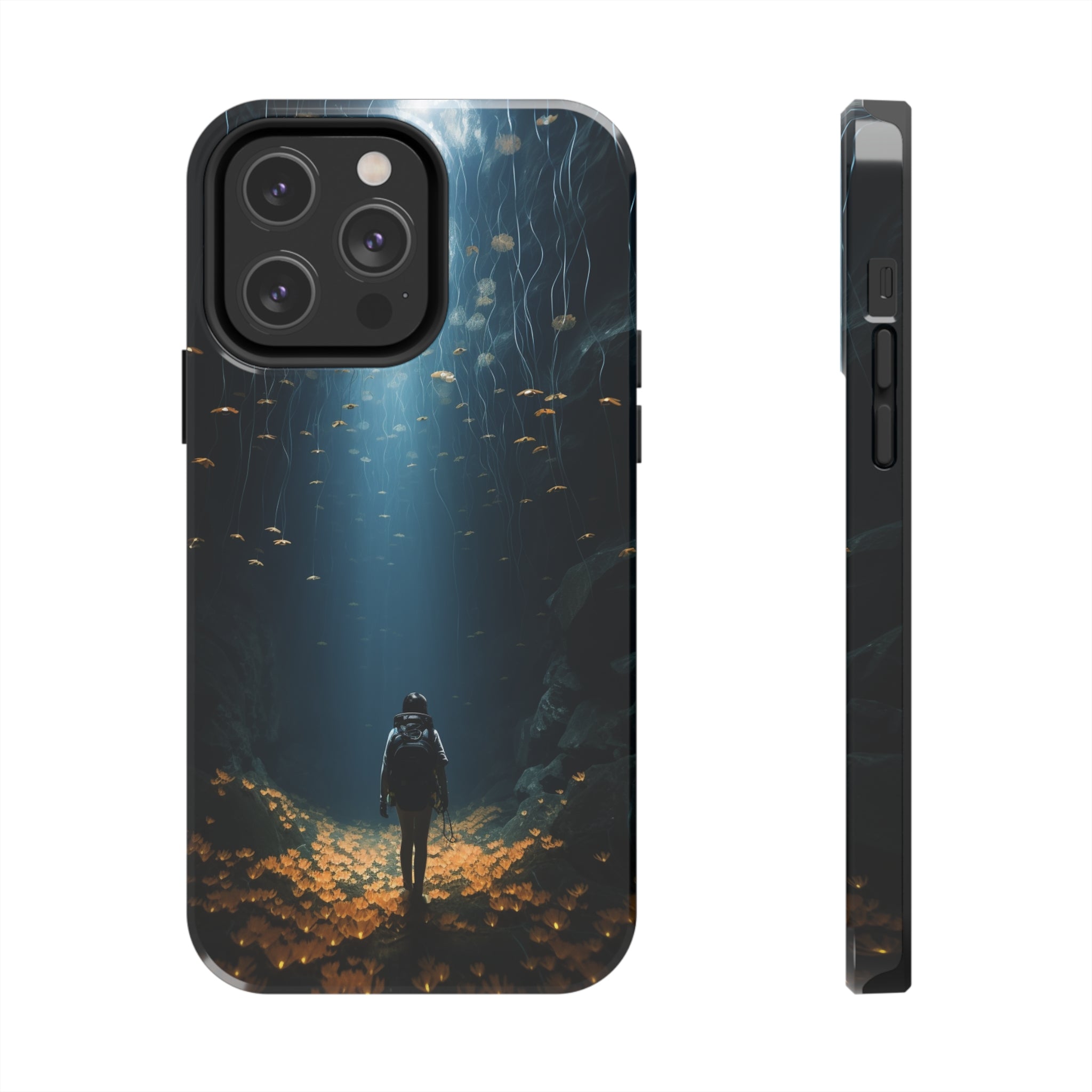 Girl in Abyss: Impact-Resistant iPhone Case