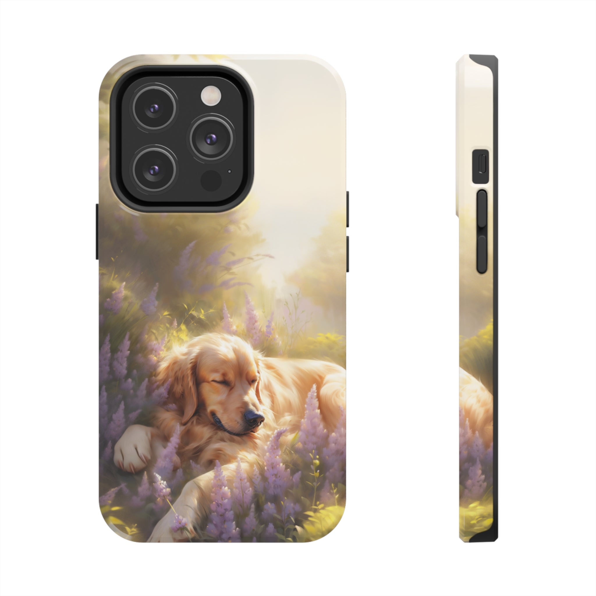 Golden Retriever Love: Impact-Resistant iPhone Case