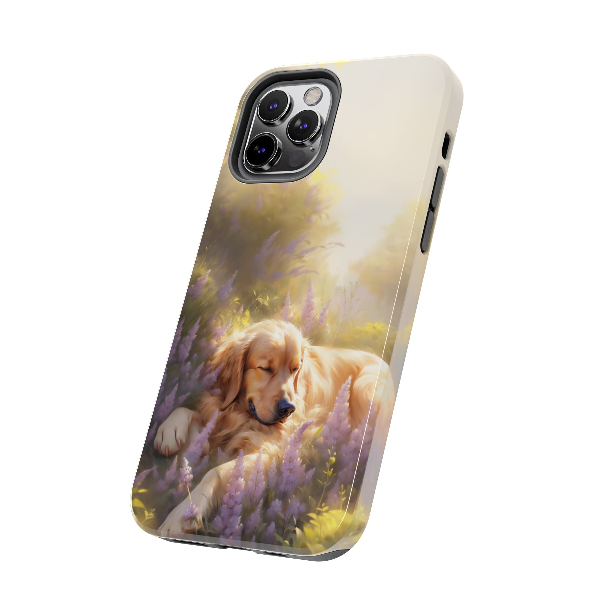 Golden Retriever Love: Impact-Resistant iPhone Case