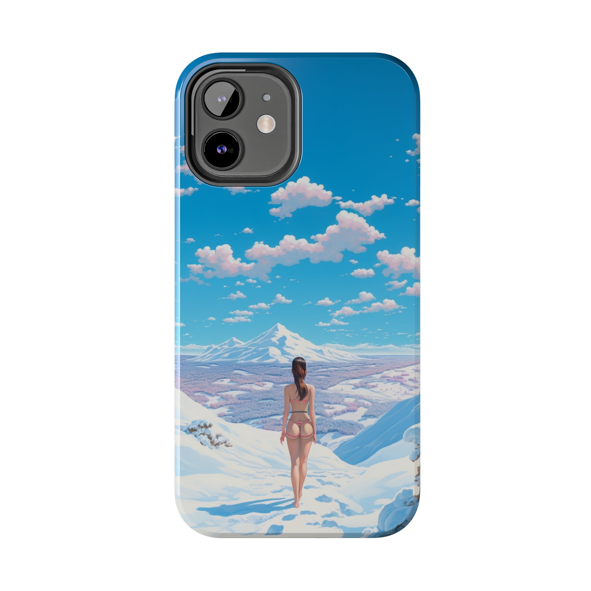 Snowy Majesty: Impact-Resistant iPhone case