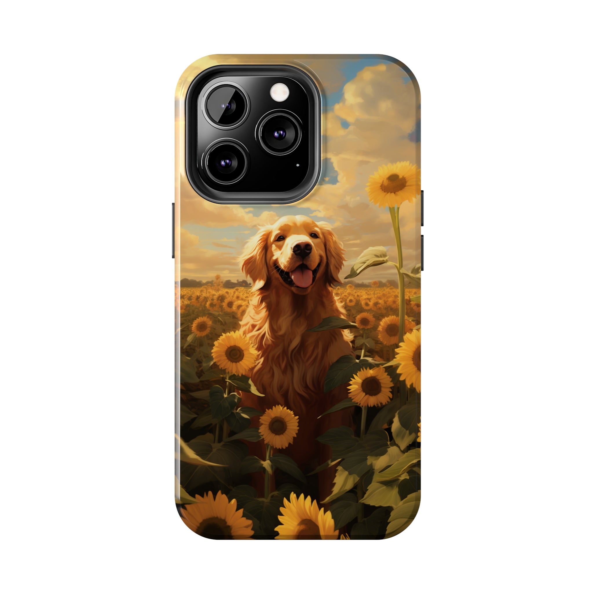 Golden Retriever Love: Impact-Resistant iPhone Case