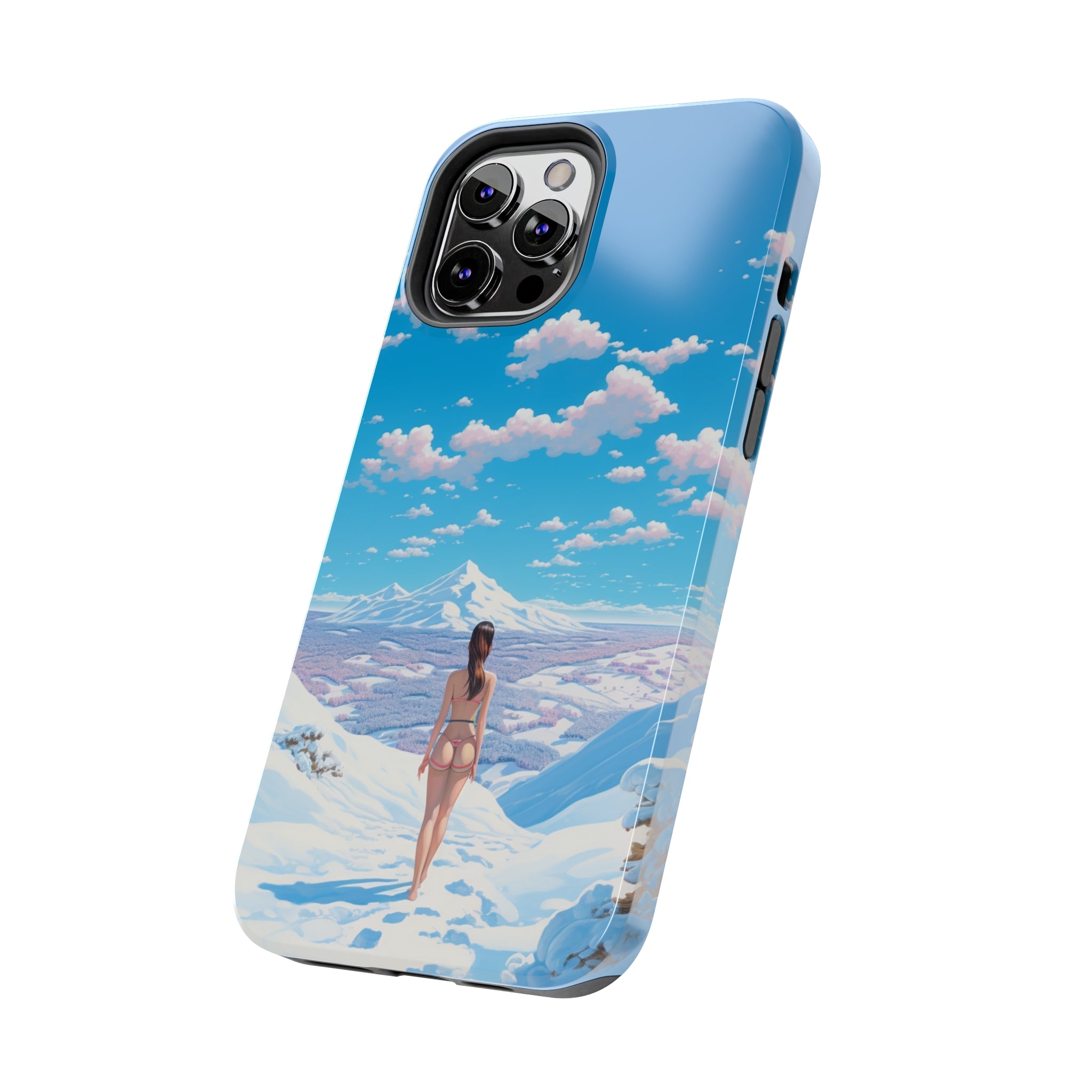 Snowy Majesty: Impact-Resistant iPhone case