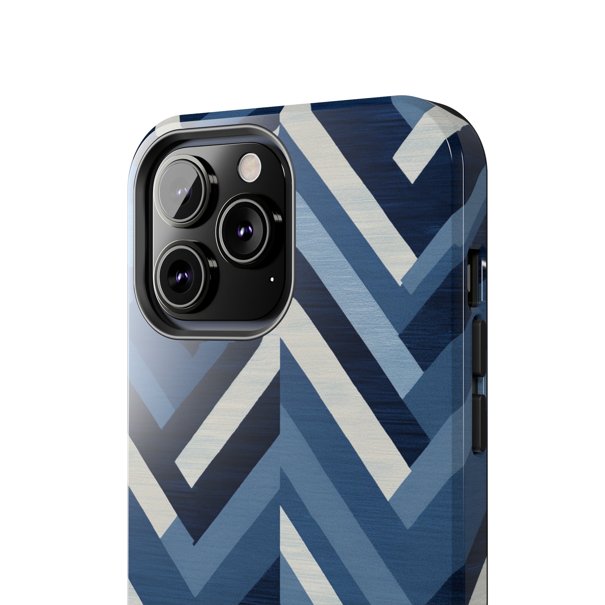 Azure Mosaic: Impact-Resistant iPhone Case