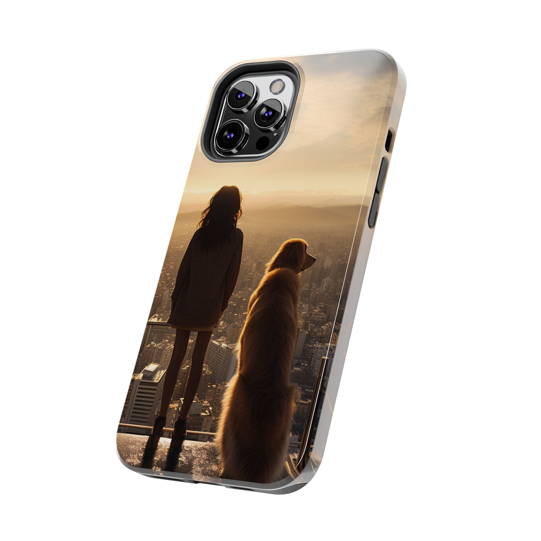 Golden Retriever Bond: Impact-Resistant iPhone Case