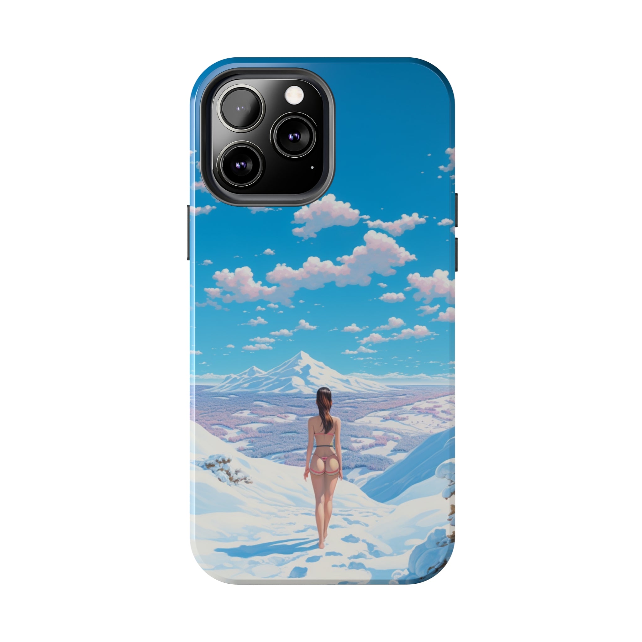 Snowy Majesty: Impact-Resistant iPhone case